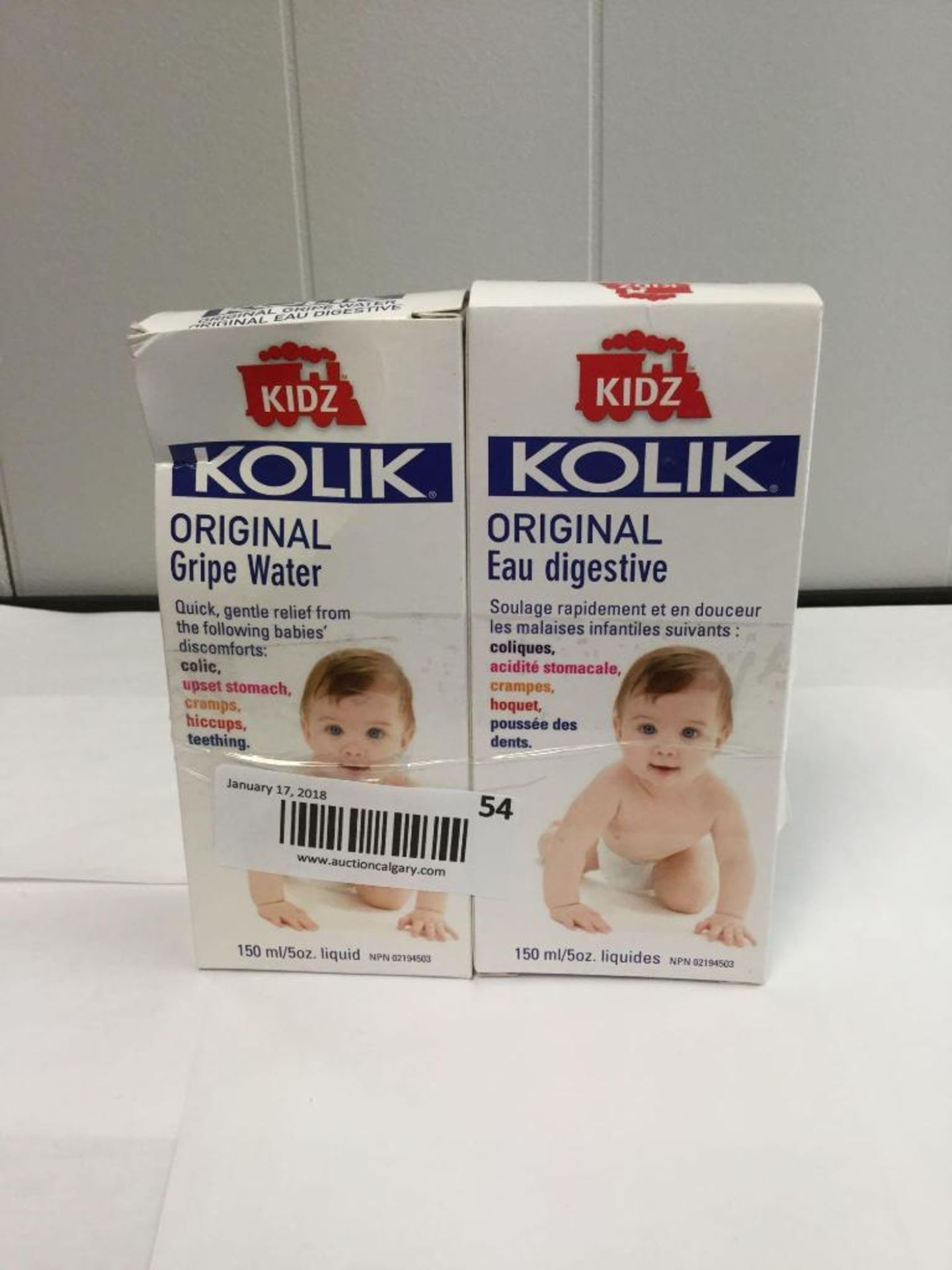 Lot of 2 x 150 ml Kolik Gripe Water