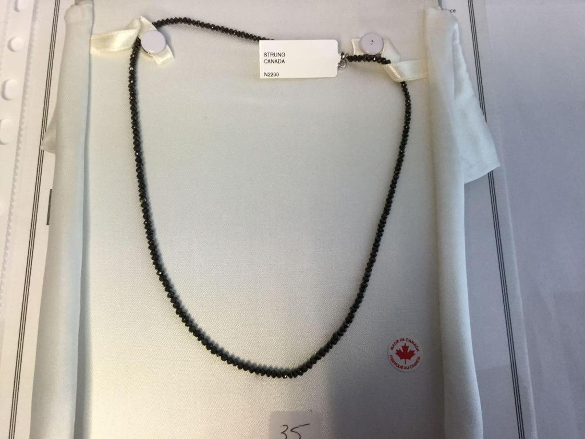 Natural Black Diamond necklace Value$ 3300