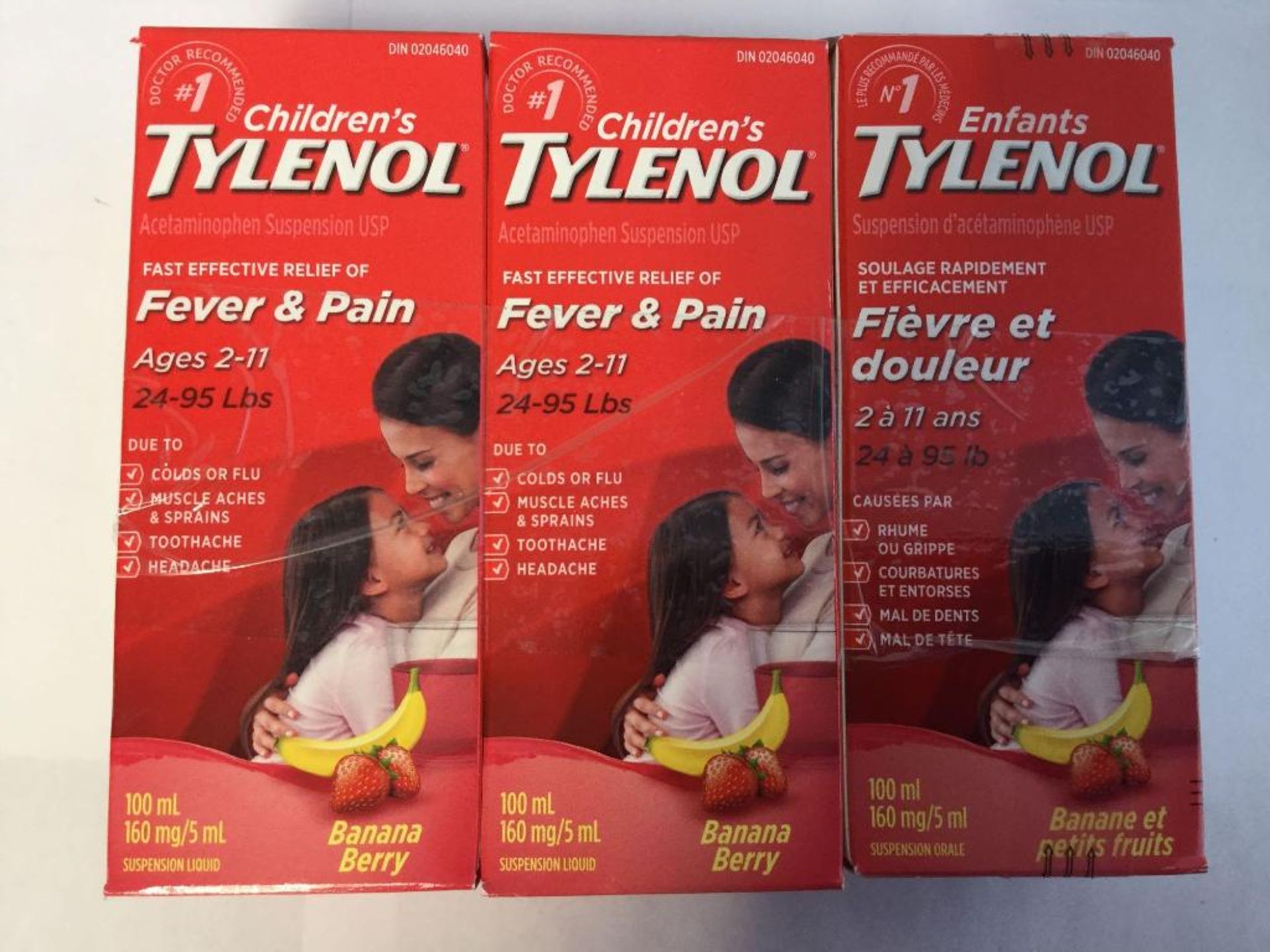 Children's Tylenol Fever & Pain - 100mL x 3