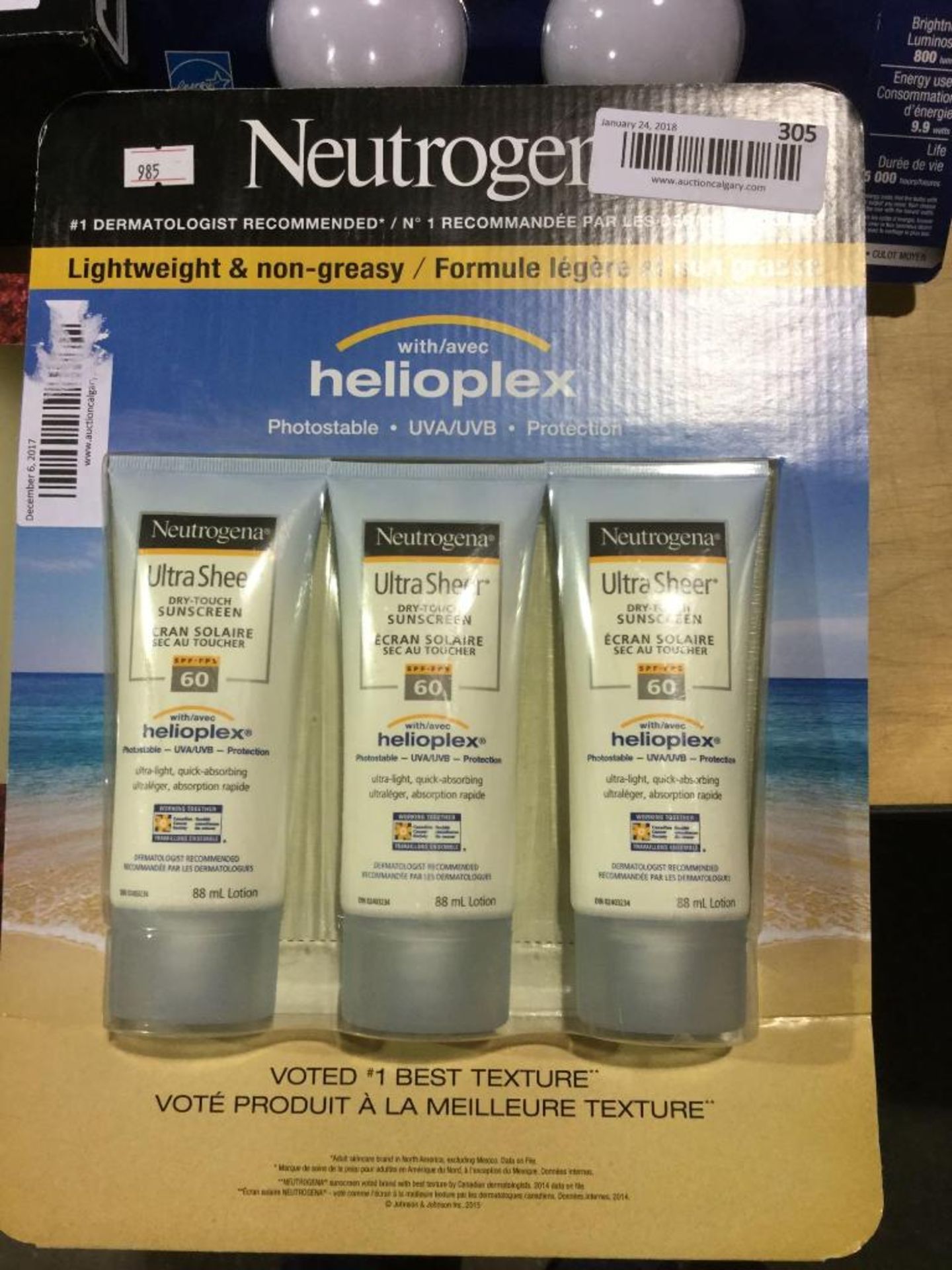 Neutrogena Sunscreen SPF 60 Dry- touch and light weight
