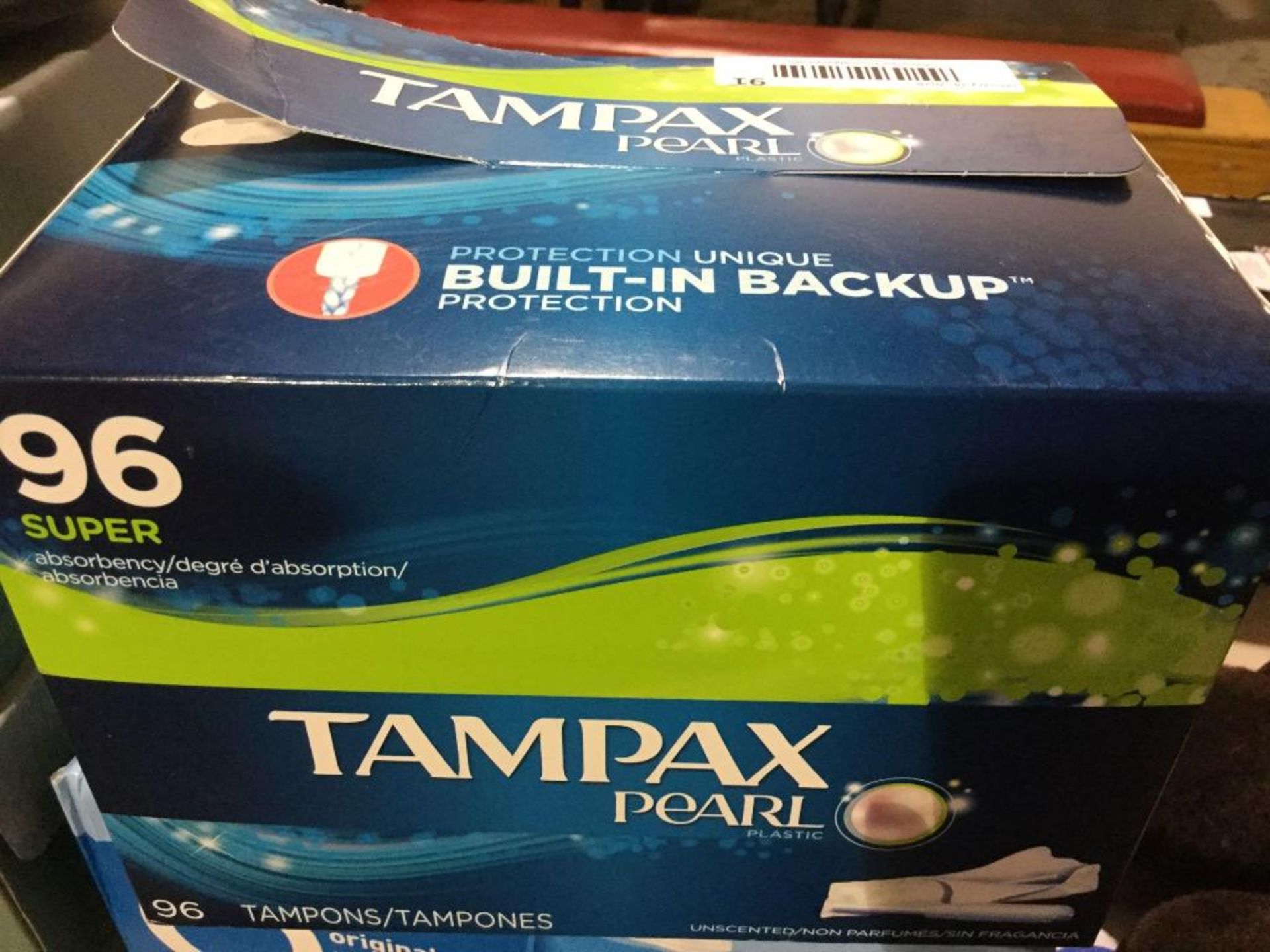 Case of 96 Tampax Pearl -Tampons