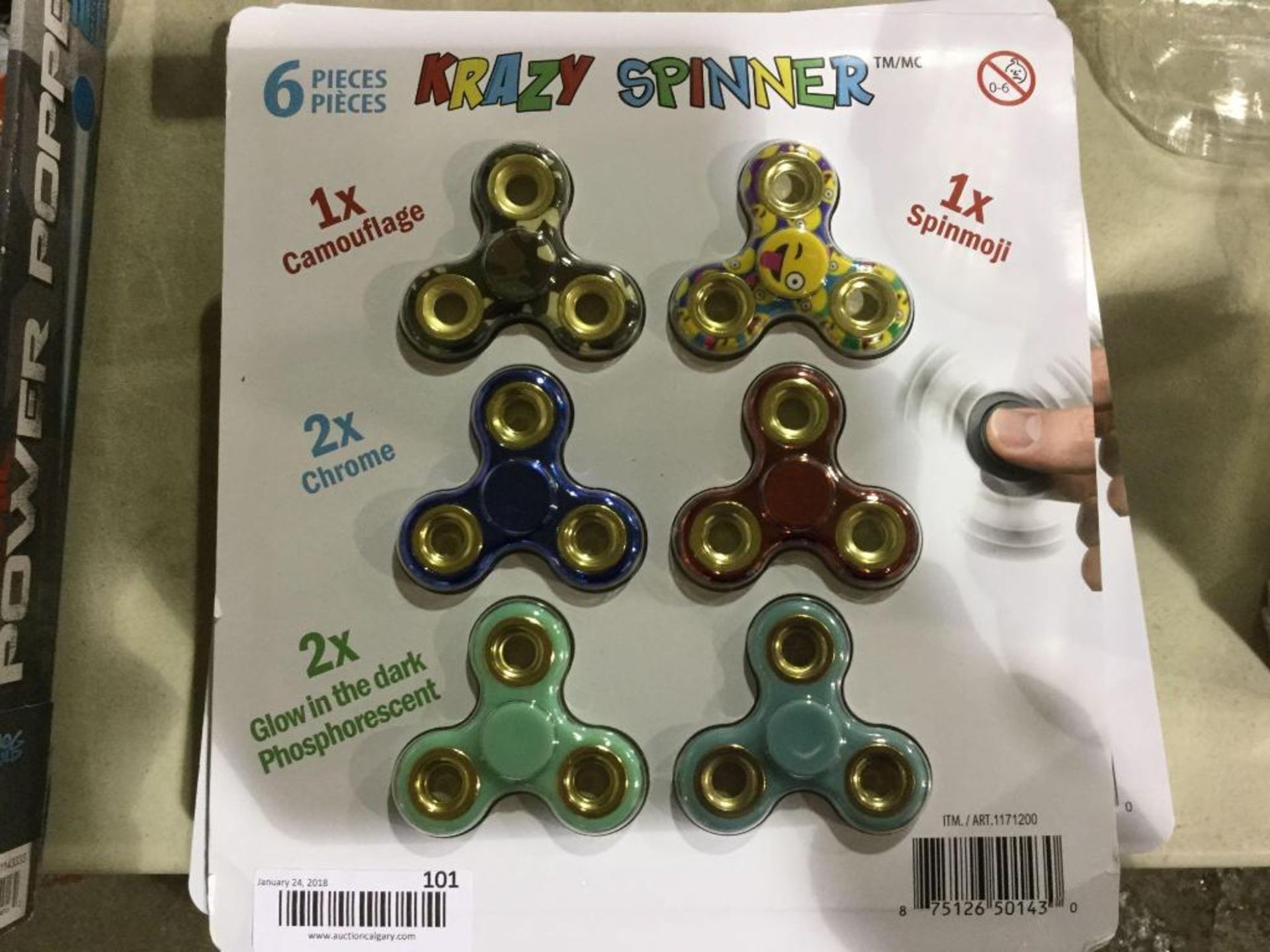 Crazy Spinners Set of 6 - Fidget spinners