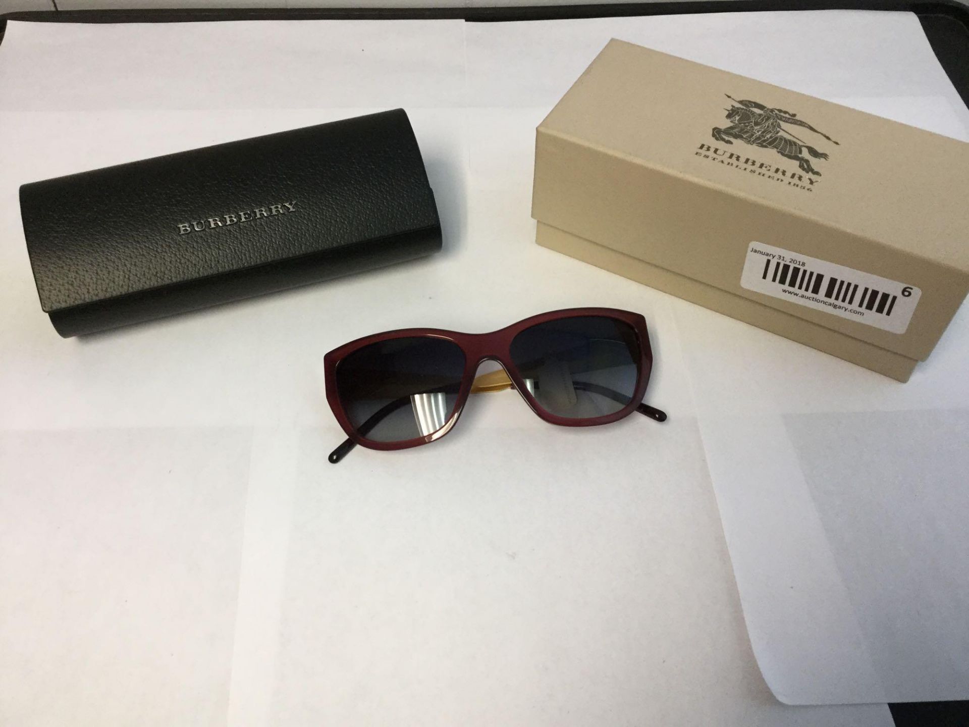 Burberry Sunglasses with Case and Box Value $255