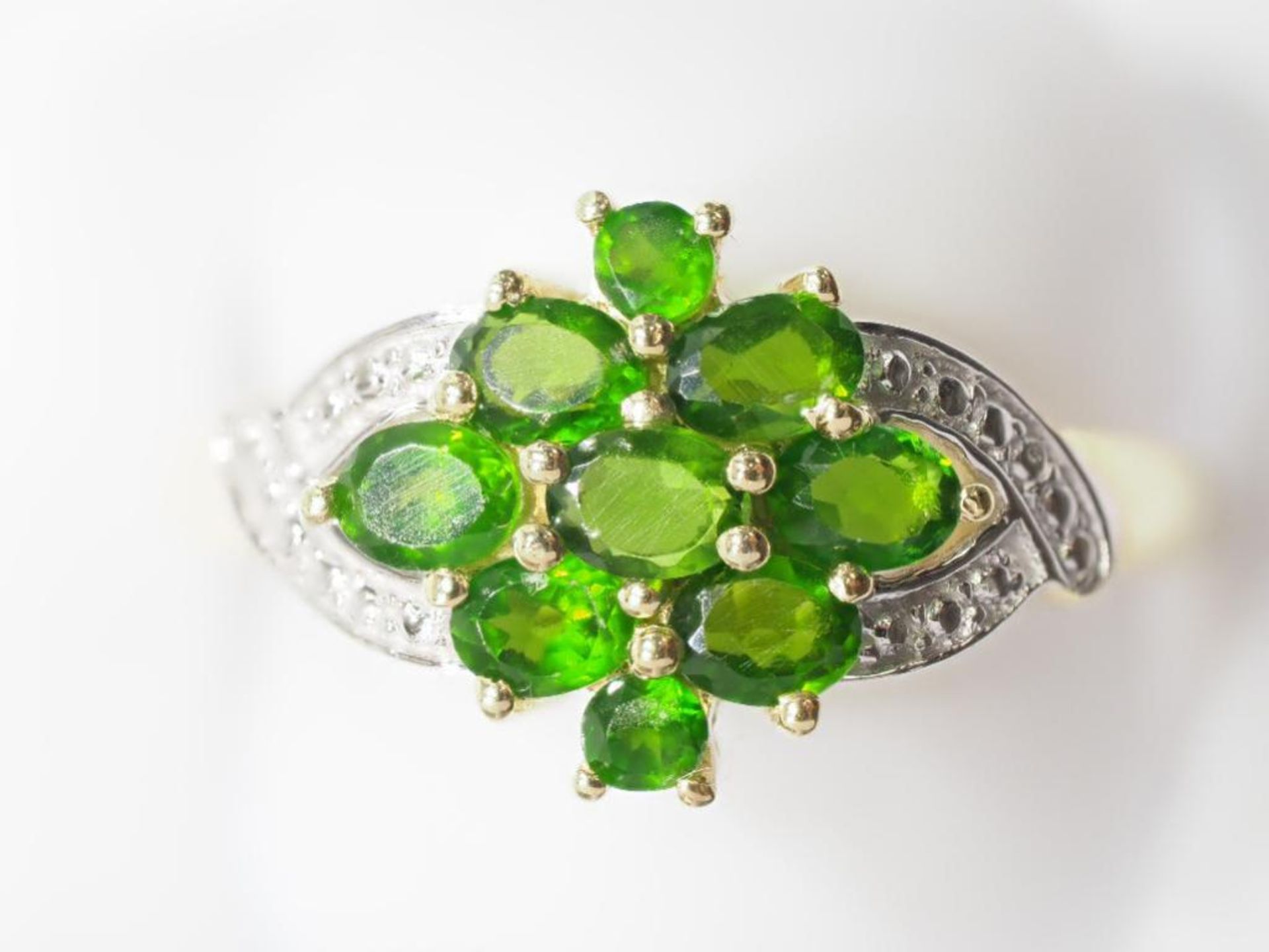 Sterling Silver Natural Chrome Diopside (1.80ct) Ring. Insurance Value $880