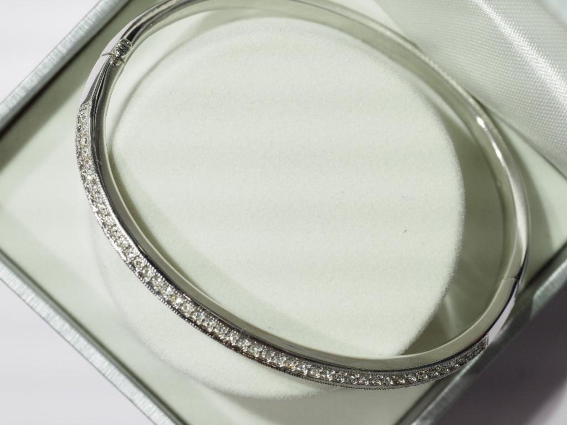 High Fashion Crystal Bangle in Two Rows. Retail $89 - Image 2 of 2