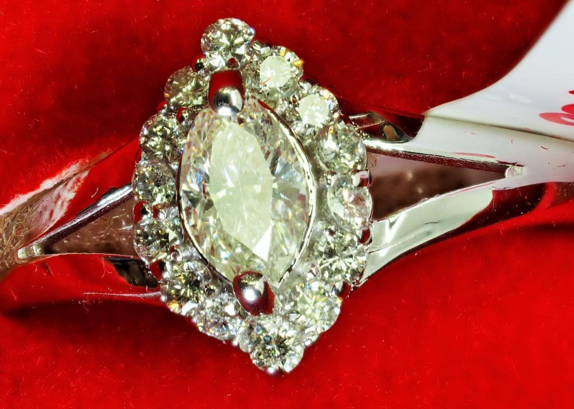 14K White Gold Diamond Ring .Insurance 6000