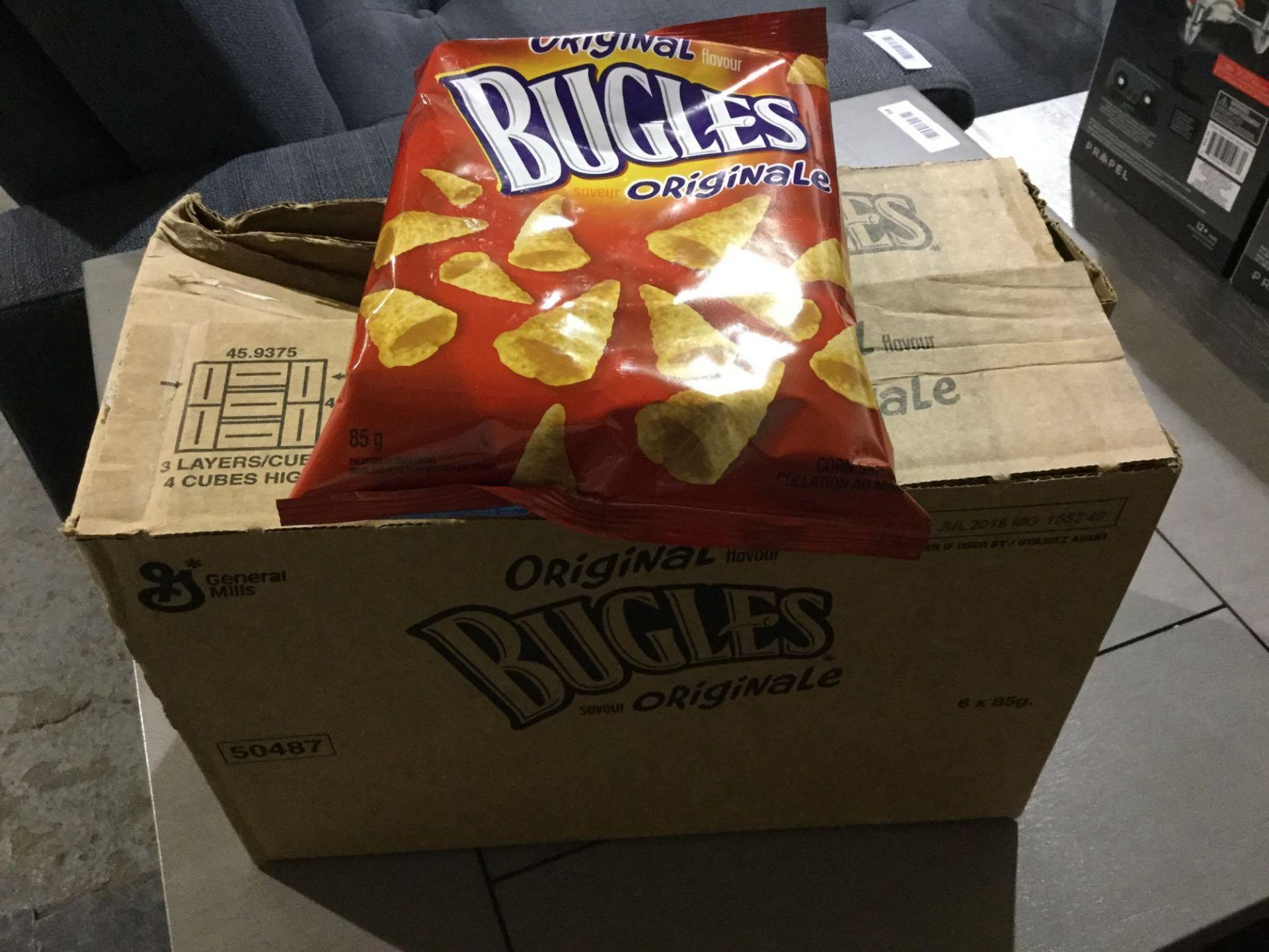 Case of 6 x 85 g Original Bugles