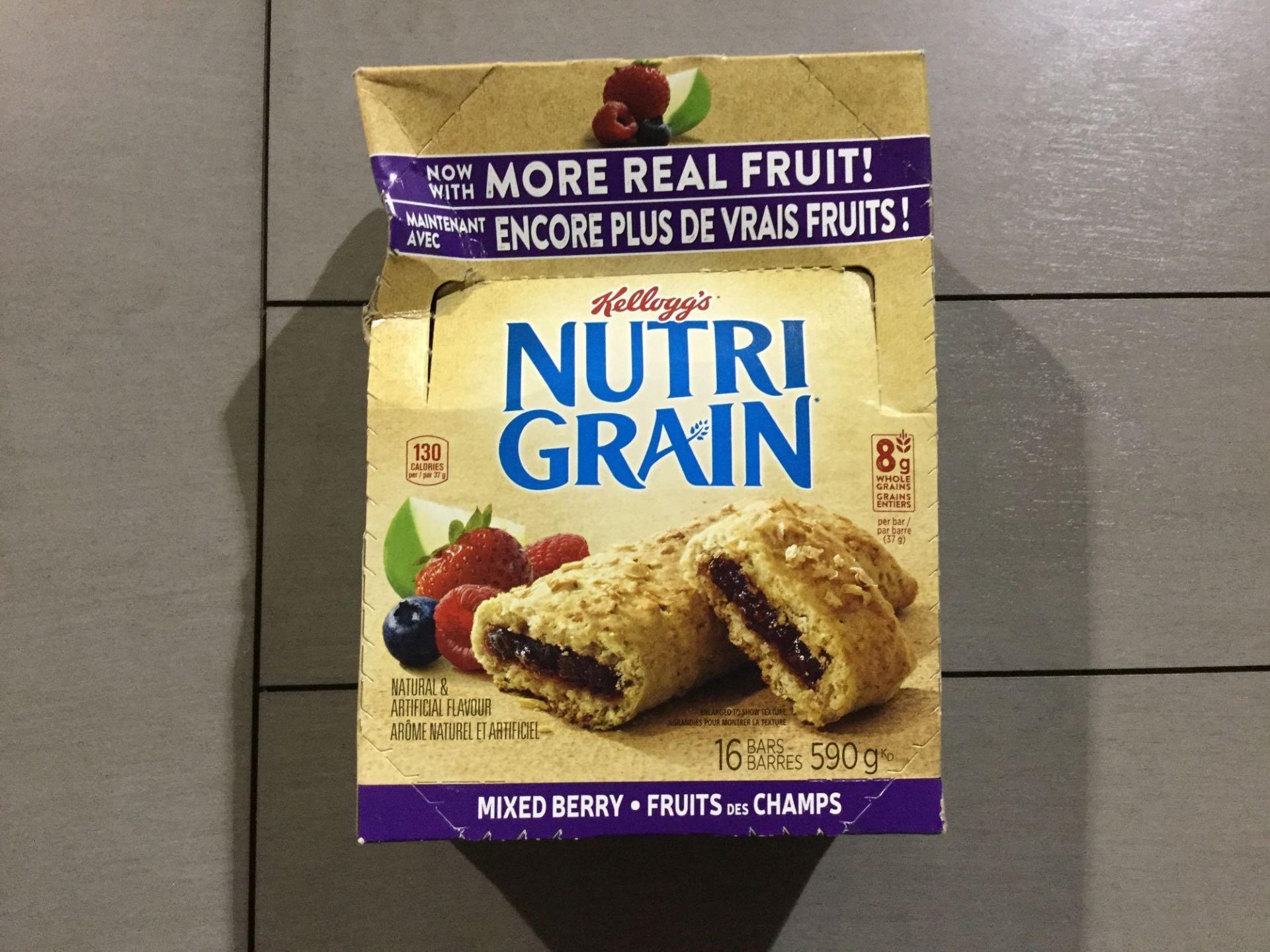 Box of 16 x 37 g Nutri Grain - Mixed Berry