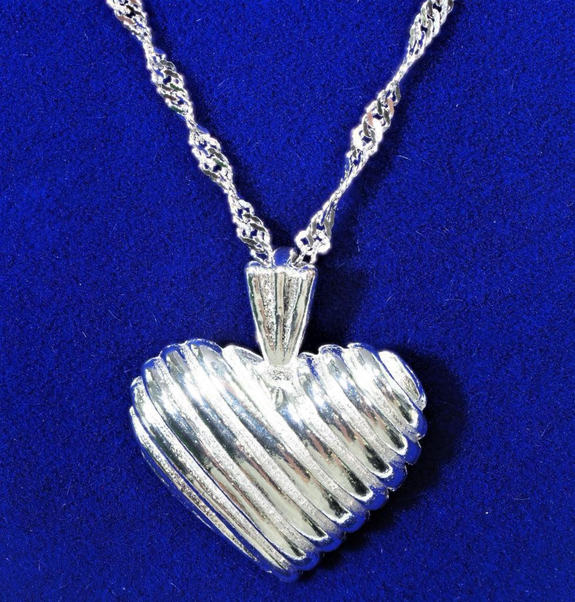 Sterling Silver Heart Shaped Pendant, Retail $120