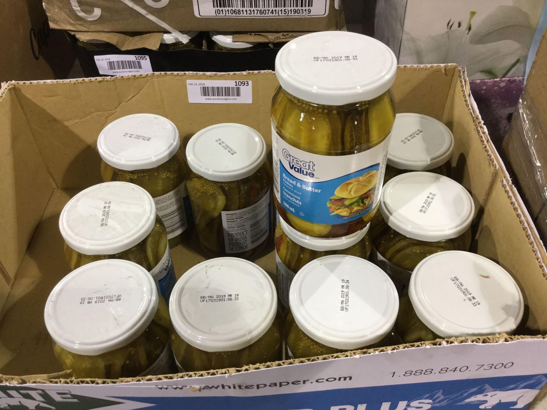 Great Value Bread & Butter Pickles 12x 500mL