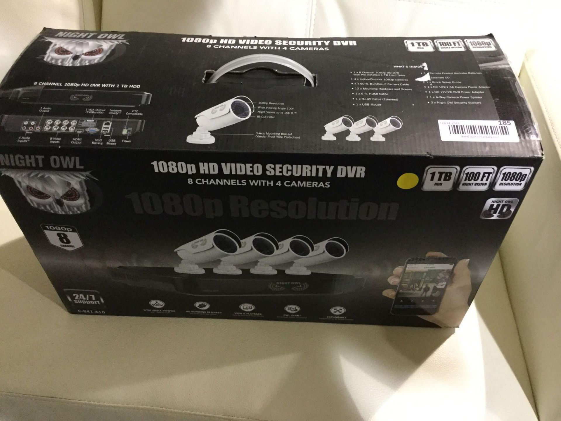 1080p HD Video Security DVR with 2 Cameras