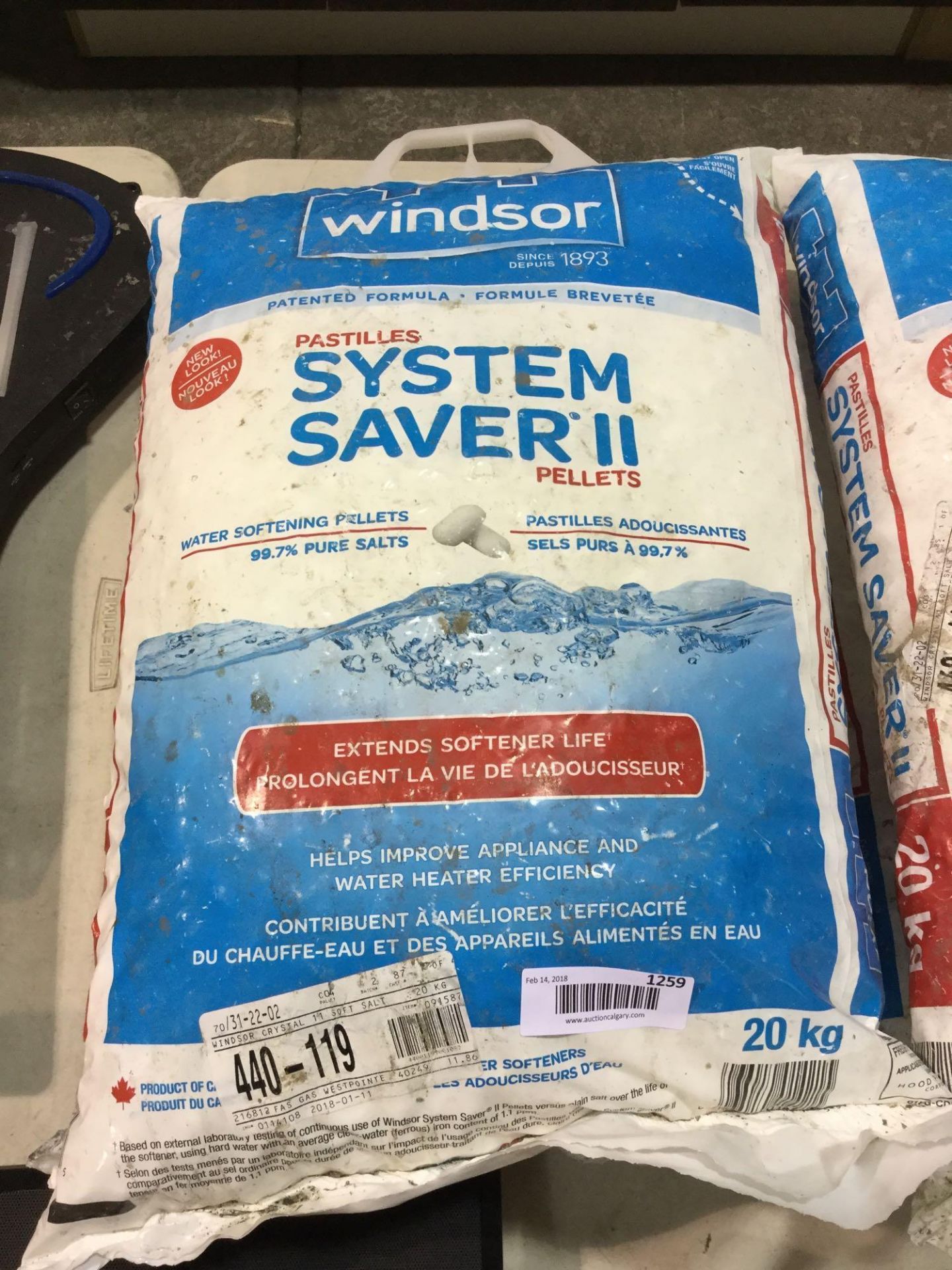 20 kg Windsor System Saver 2 - Water Softening Pellets