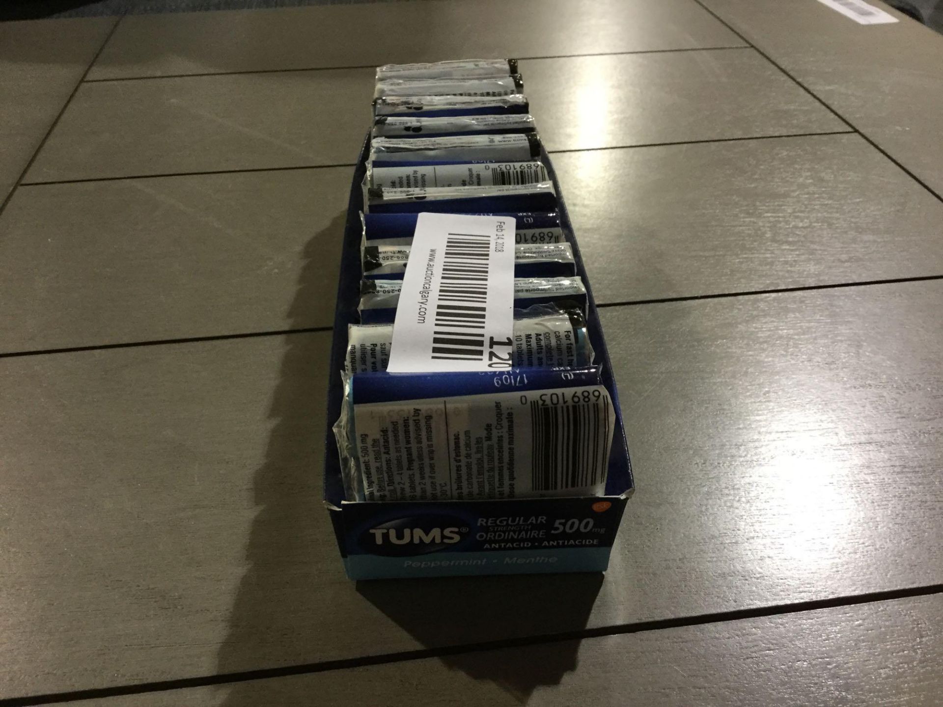 Box of 36 Rolls Extra Effort Tums - 750 mg