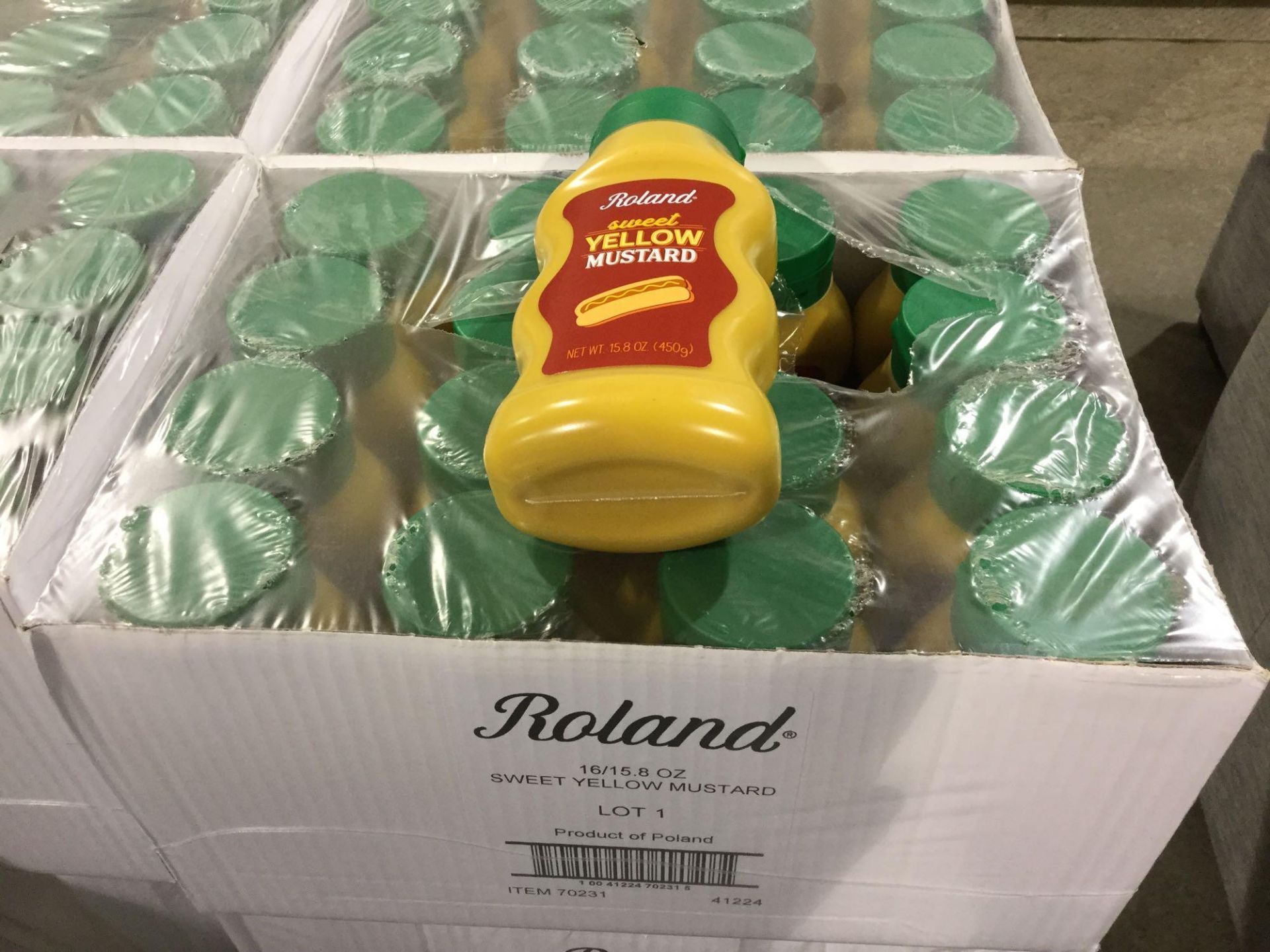 Roland Sweet Yellow Mustard 16 x 450g