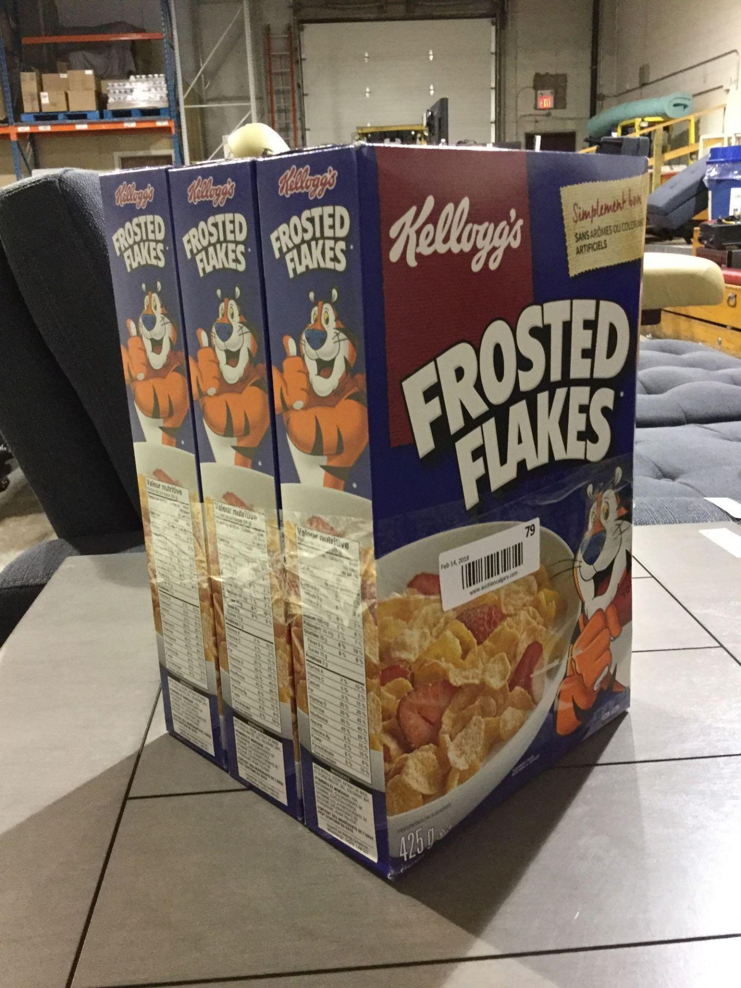 Lot of 3 x 425 g Kellogg's Frosted Flakes