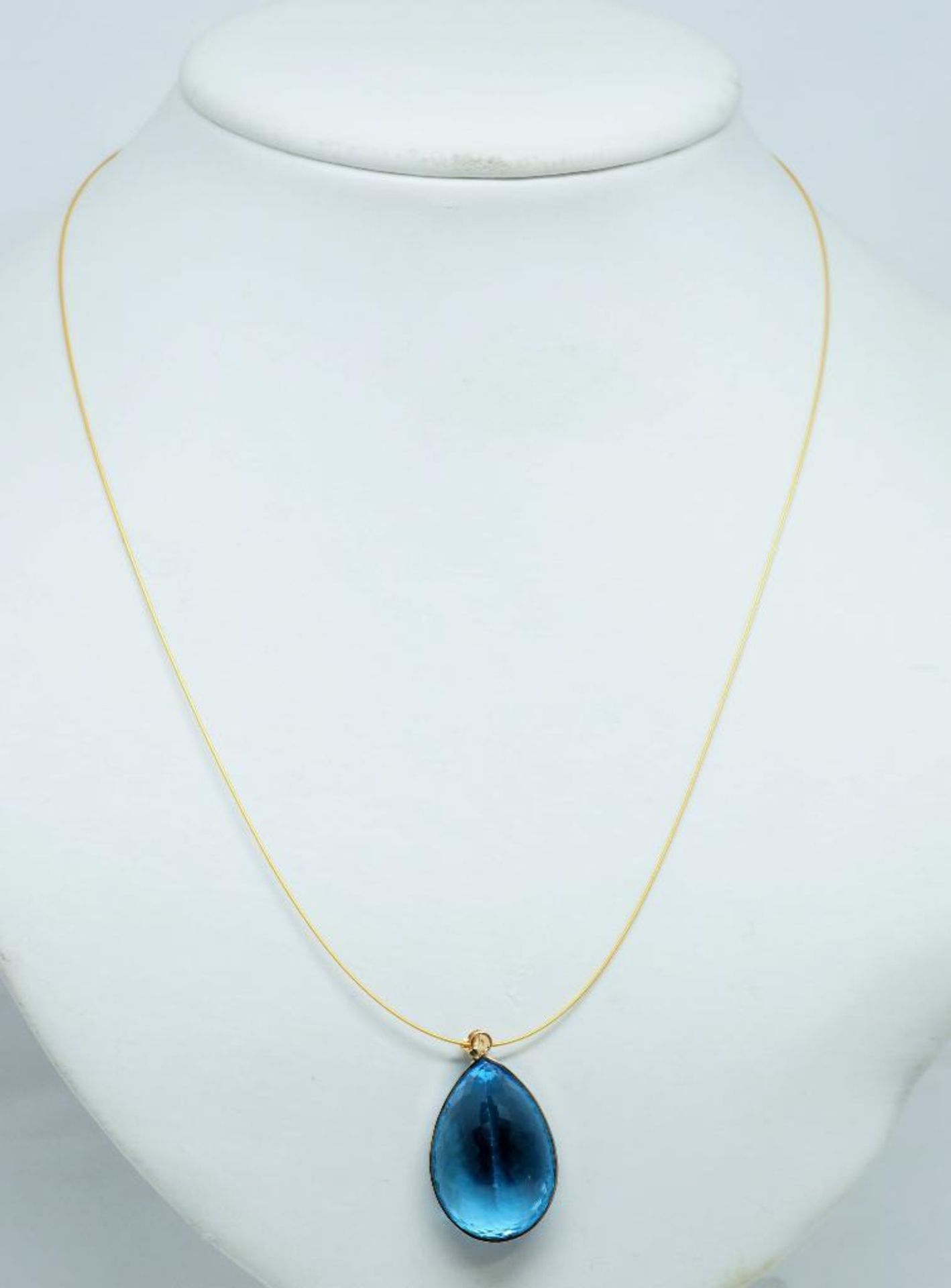 14K Yellow Gold Gemstone Pendant (Natural Topaz). Insurance $2400