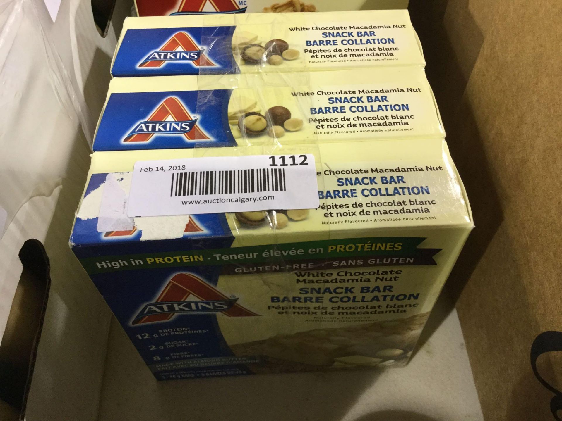 Atkins White Chocolate Macadamia Nut Bar 3-Pack 5 x 48g