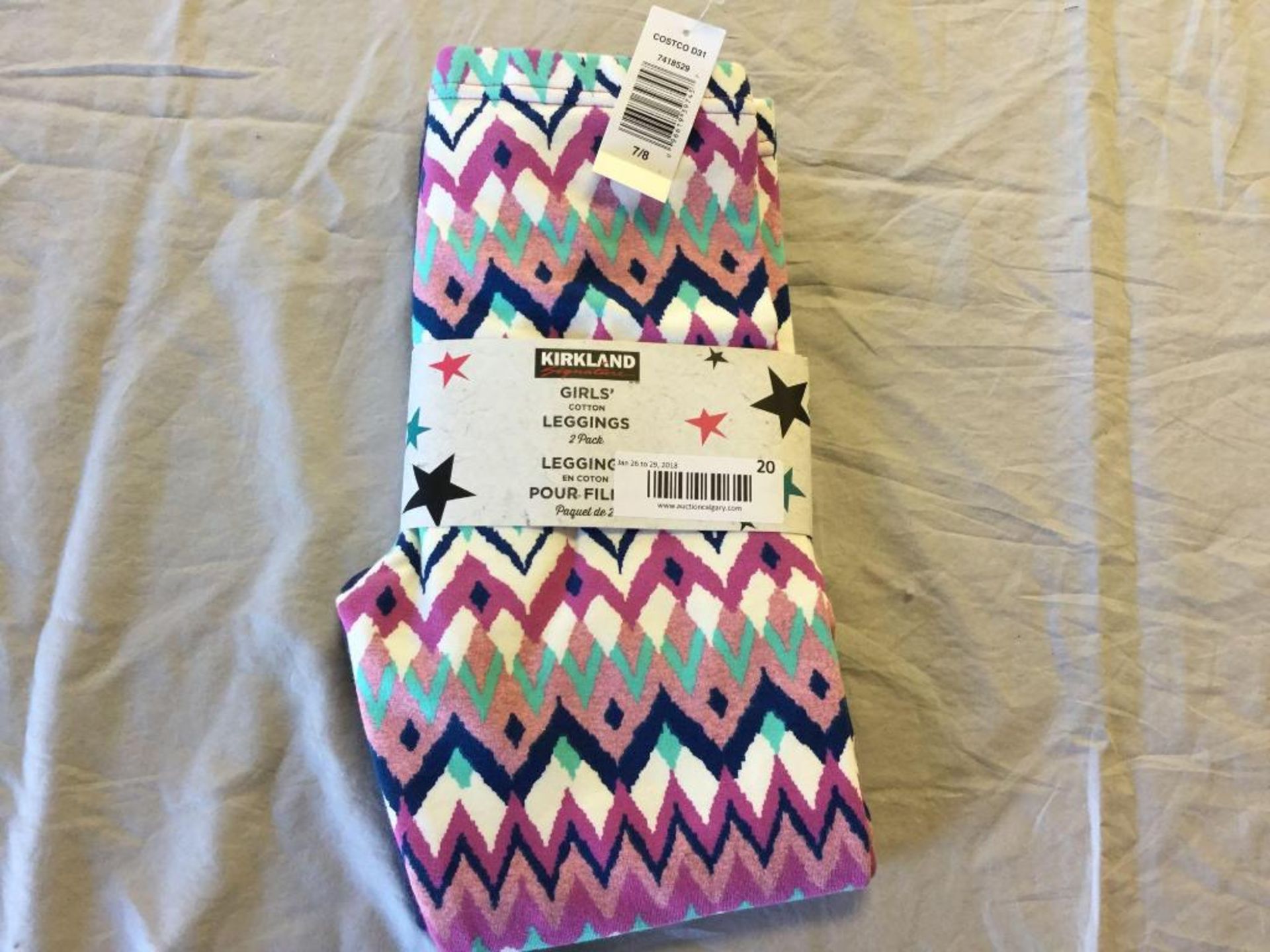 Kirkland Girls Cotton Leggings 2-Pack Size 7/8