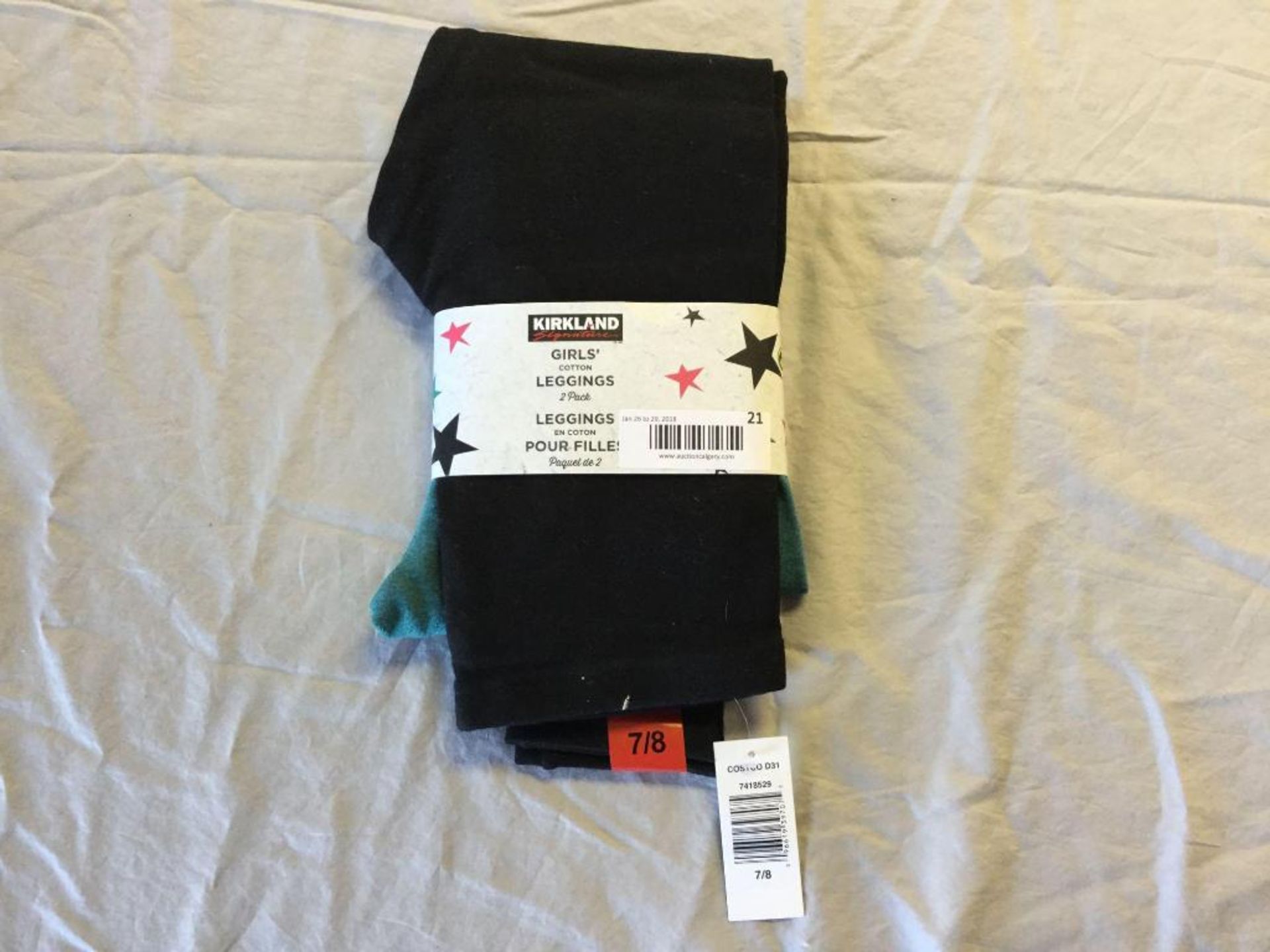 Kirkland Girls Cotton Leggings 2-Pack Size 7/8