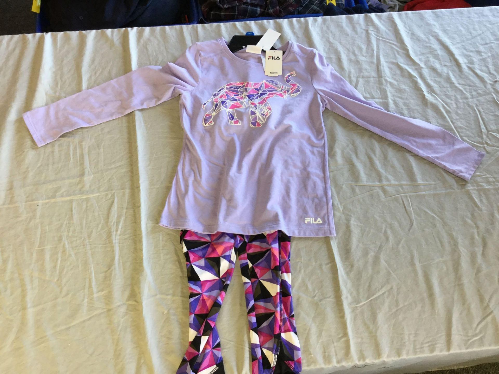 Fila Girls 2-Piece Shirt & Pants Set Size 10/12