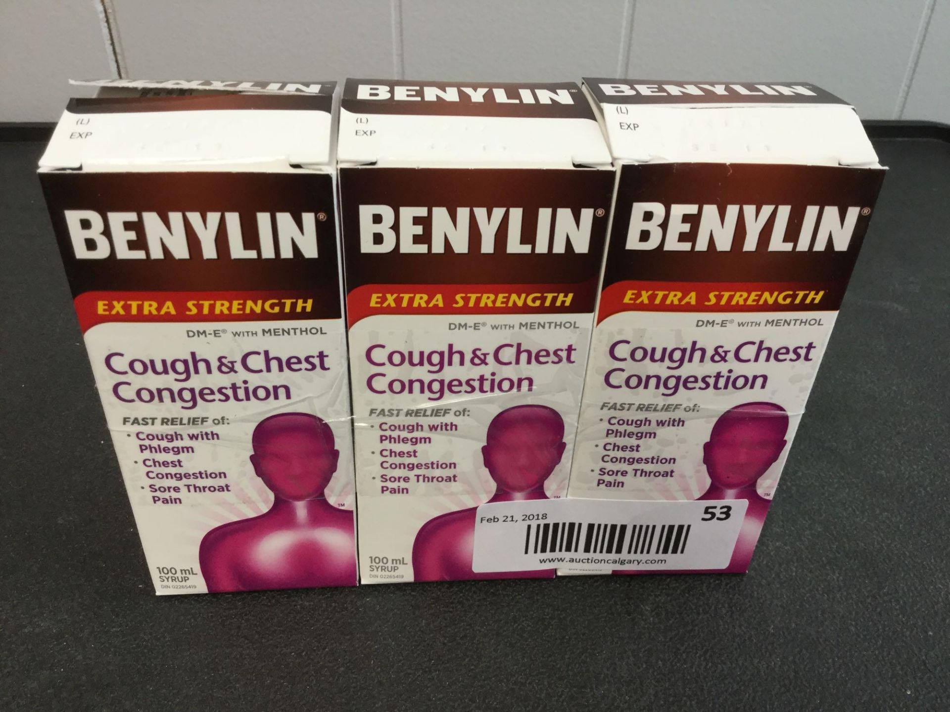 lot of 3 x 100 ml Benylin Extra Strength Cough and Chest Syruo - Image 2 of 2