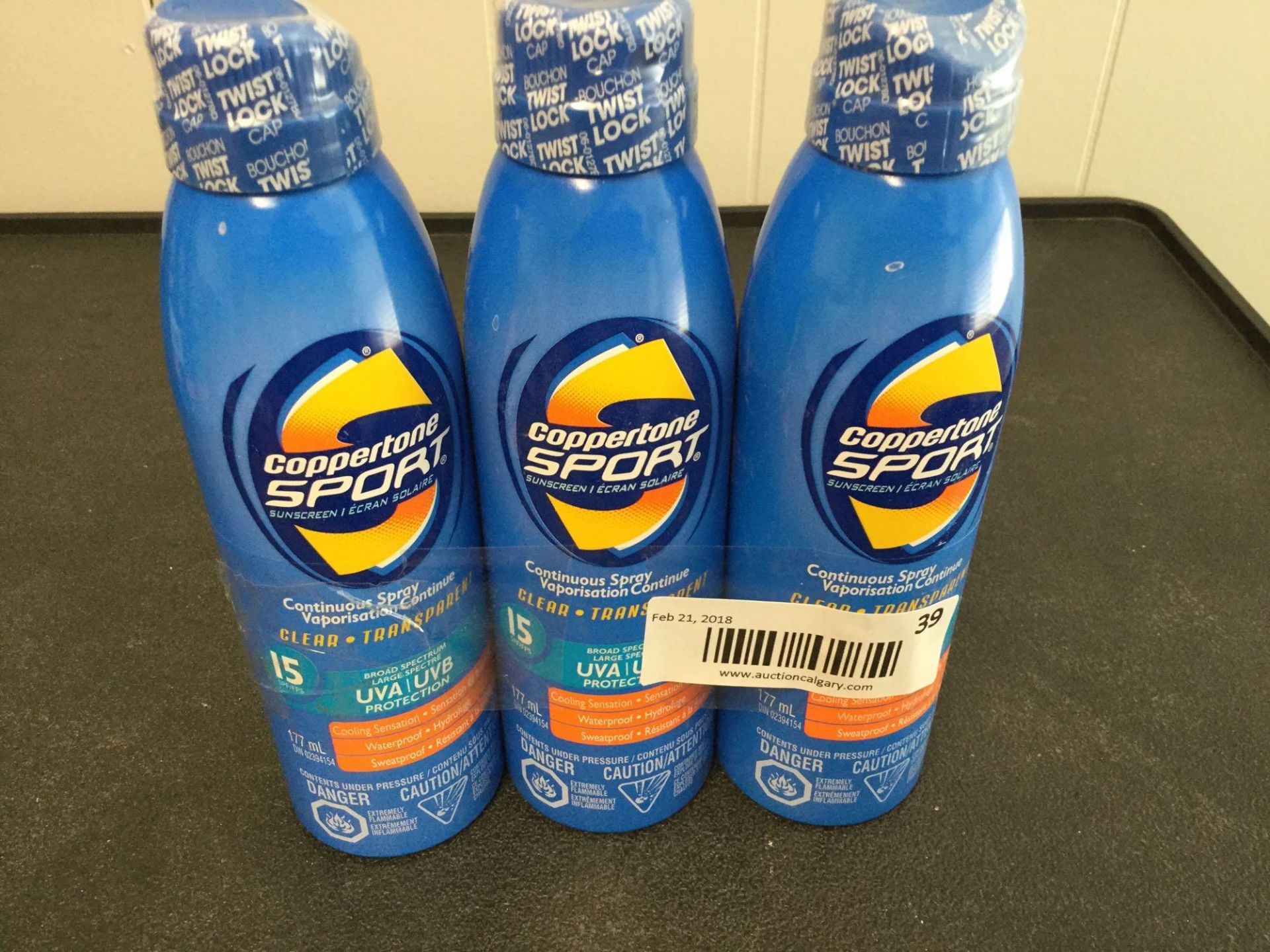 Lot of 3 x 177 ml Copertone Sport Sunscreen SPF 15 - Image 2 of 2