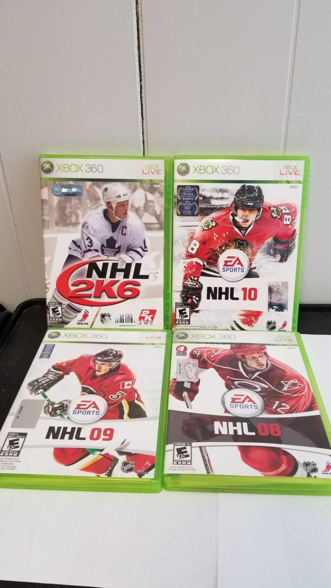 Lot of 4 XBOX 360 NHL Games