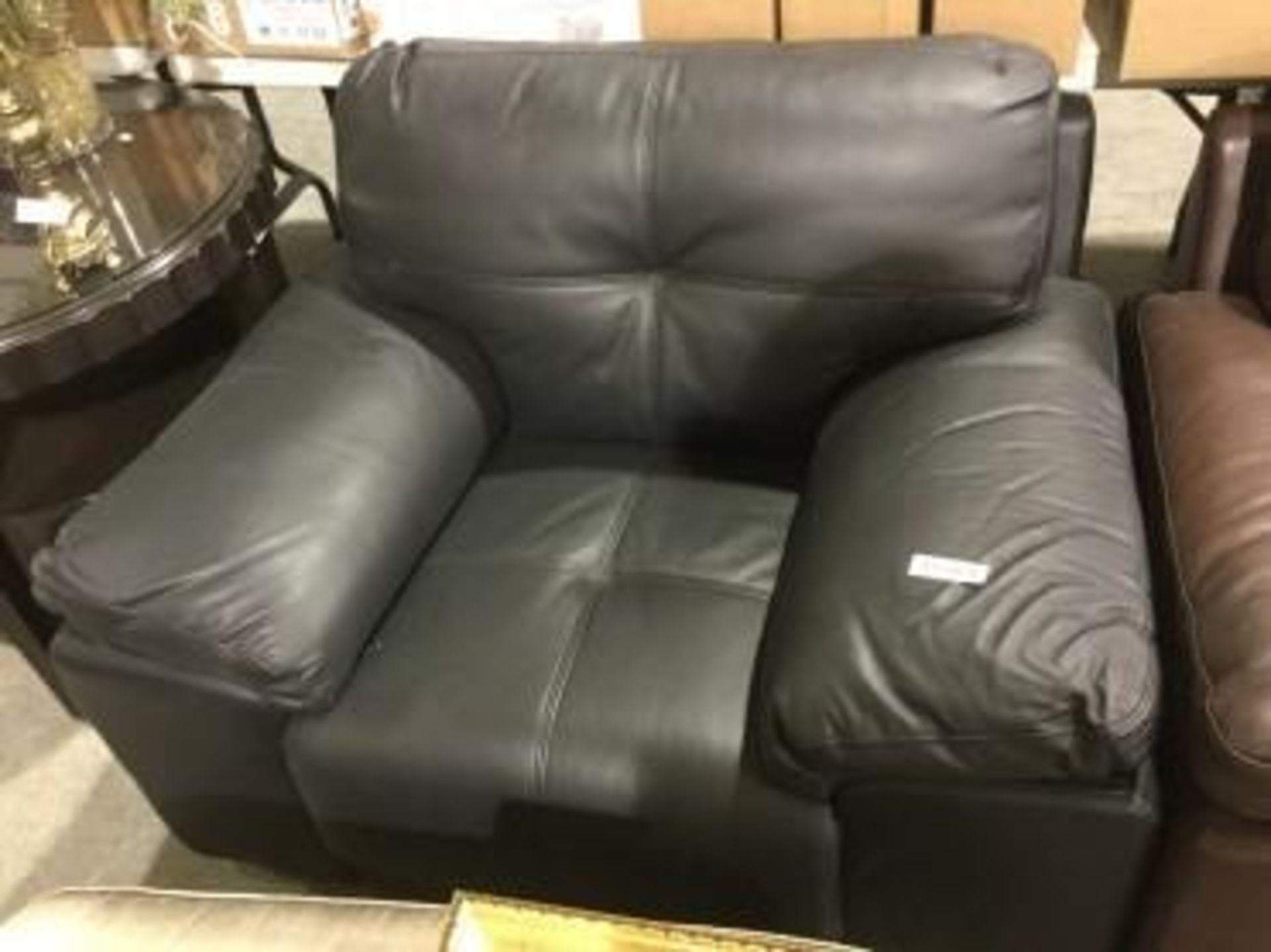 Black Leather Arm Chair