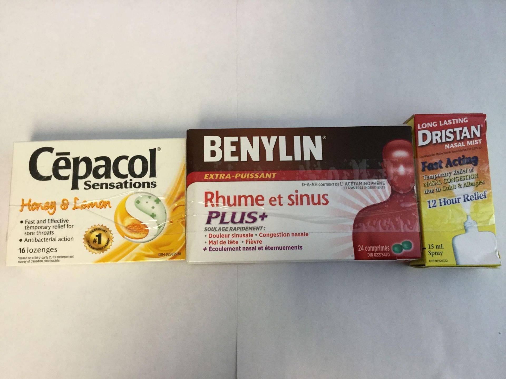 Lot of 3 Cold and Flu Remedies