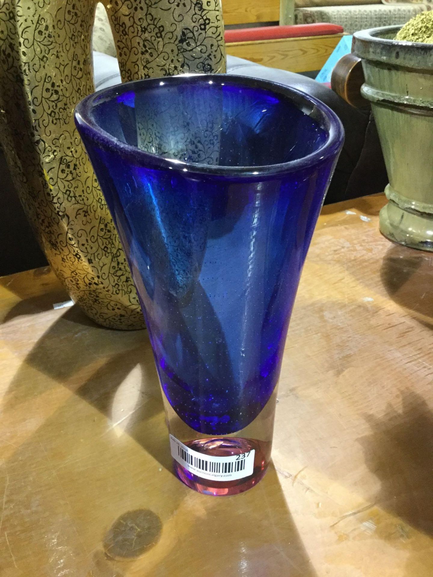 11" Cobalt Blue Vase