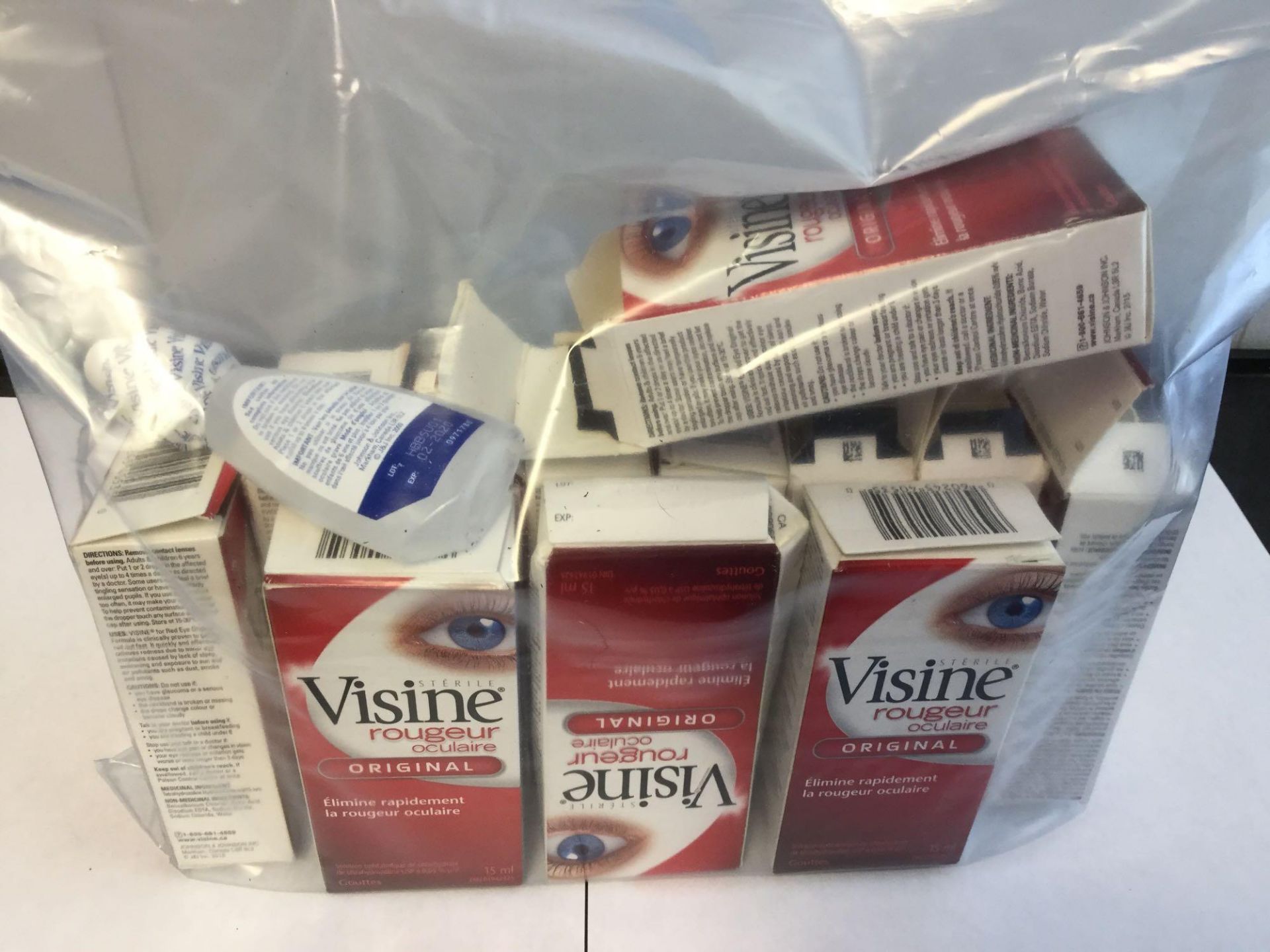 Lot of 12 x 15 mL Visine Original Eye Drops