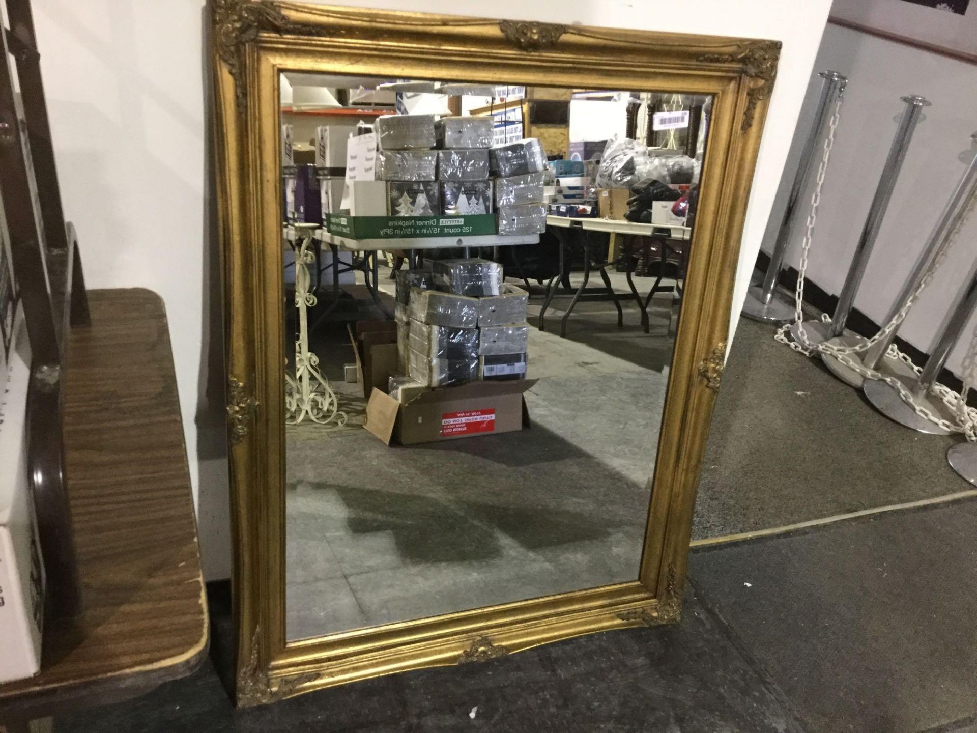 47" x 37" Framed Mirror - gold Frame
