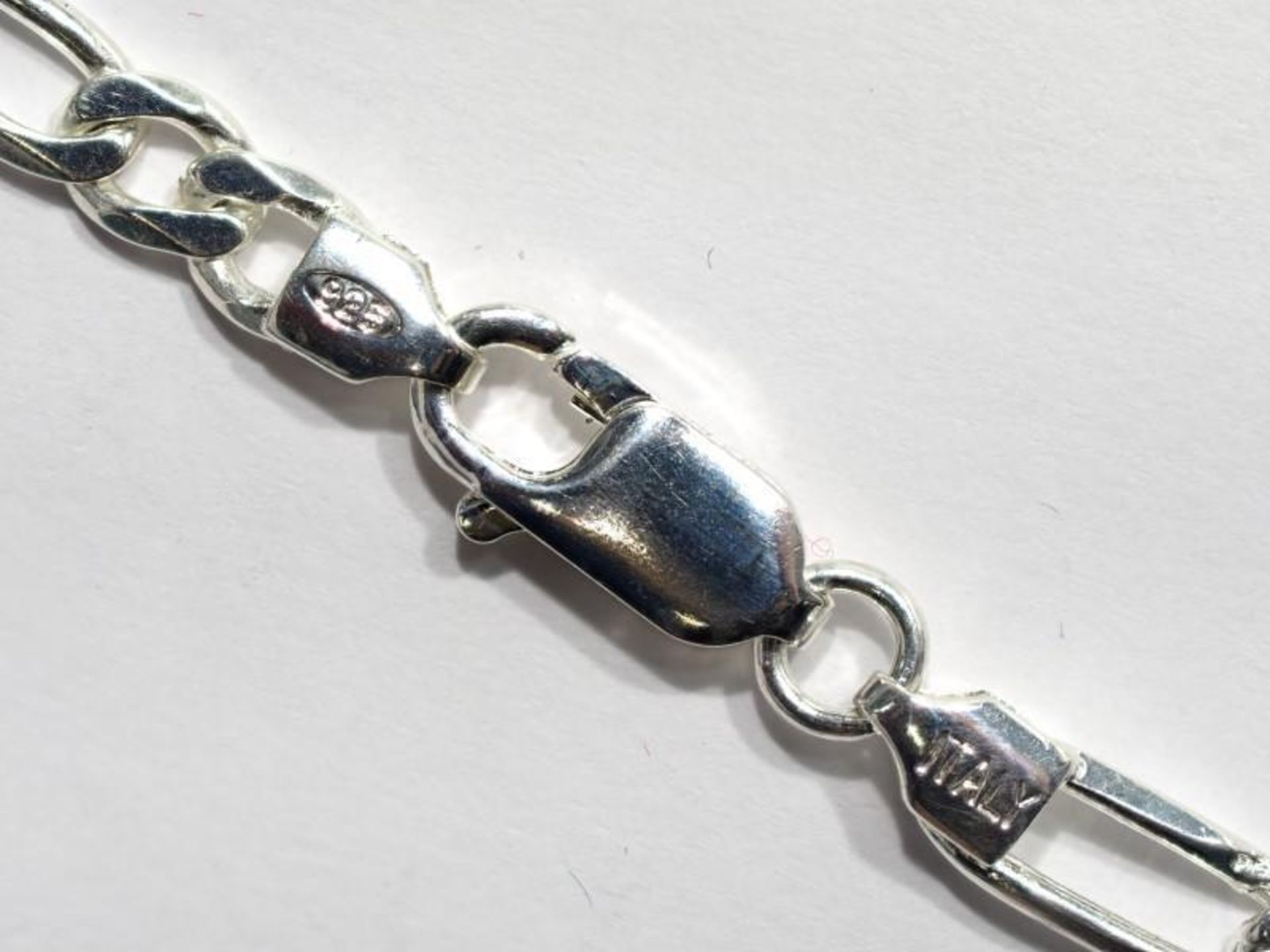 Sterling Silver (9-10g approx.) Medical Alert Bracelet. Retail $300 (3-GC22) - Bild 3 aus 4