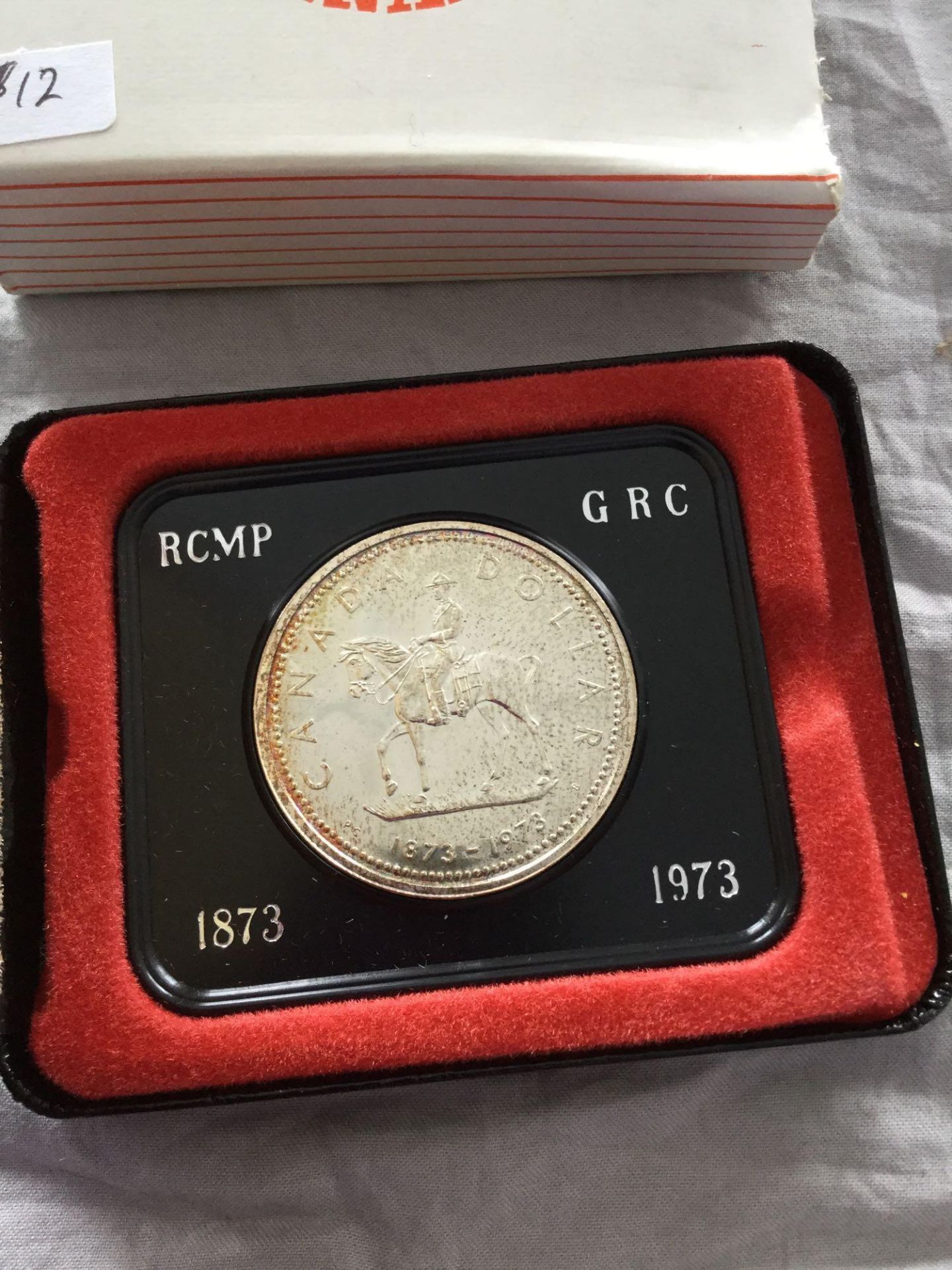 1873-1973 Royal Canadian Mint - RCMP GRC Canada Silver Dollar Coin Special Edition - Image 2 of 3