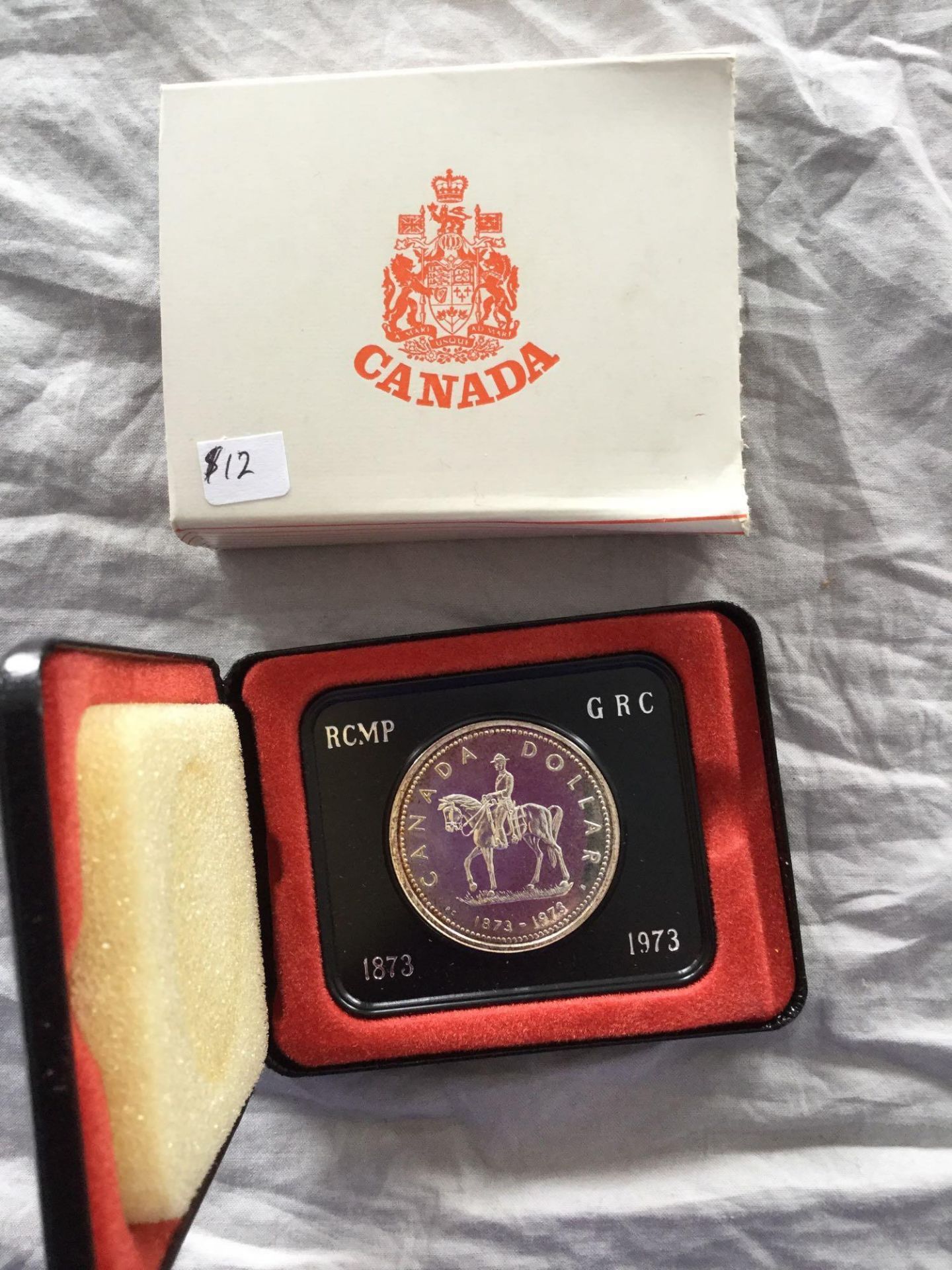 1873-1973 Royal Canadian Mint - RCMP GRC Canada Silver Dollar Coin Special Edition
