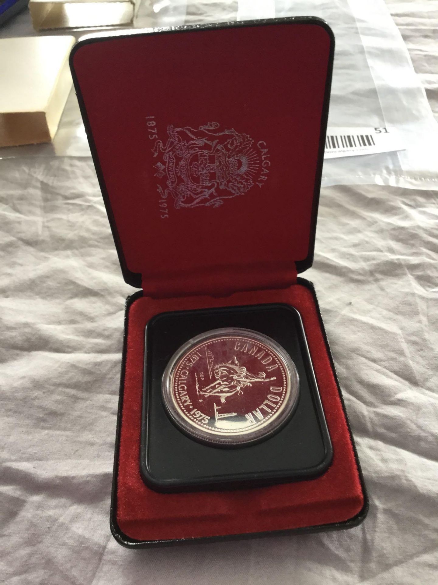 1875-1975 Royal Canadian Mint- Canada Silver Dollar - Calgary Stampede Special Edition - Image 2 of 3