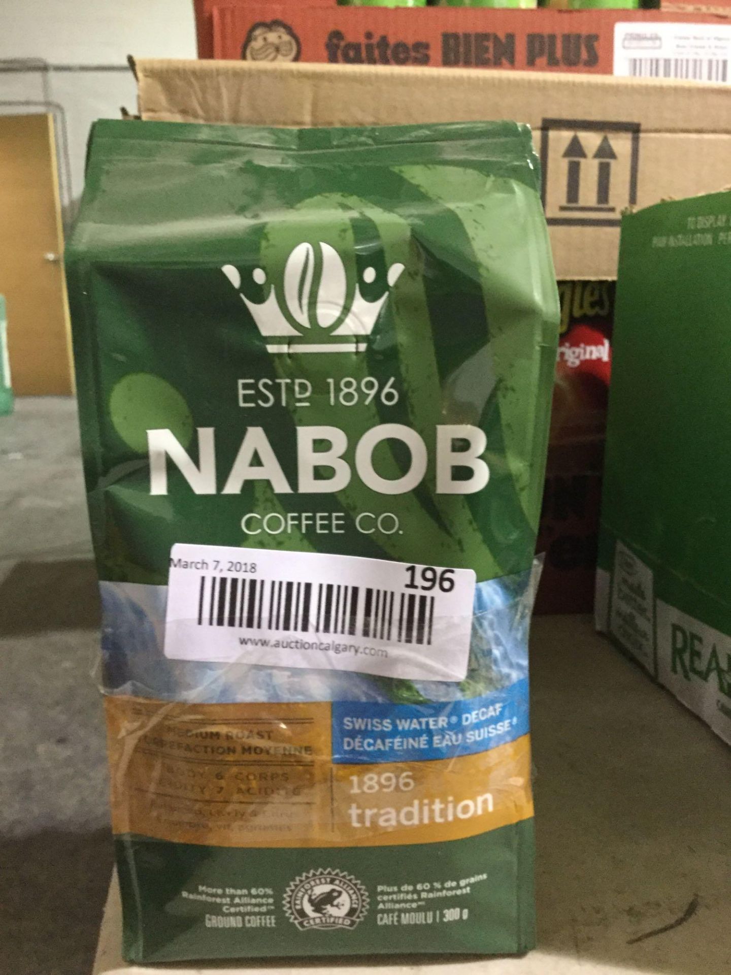 Lot of 3 x 300 g Bags Nabob Coffee - Ground - Traditional - Image 2 of 2