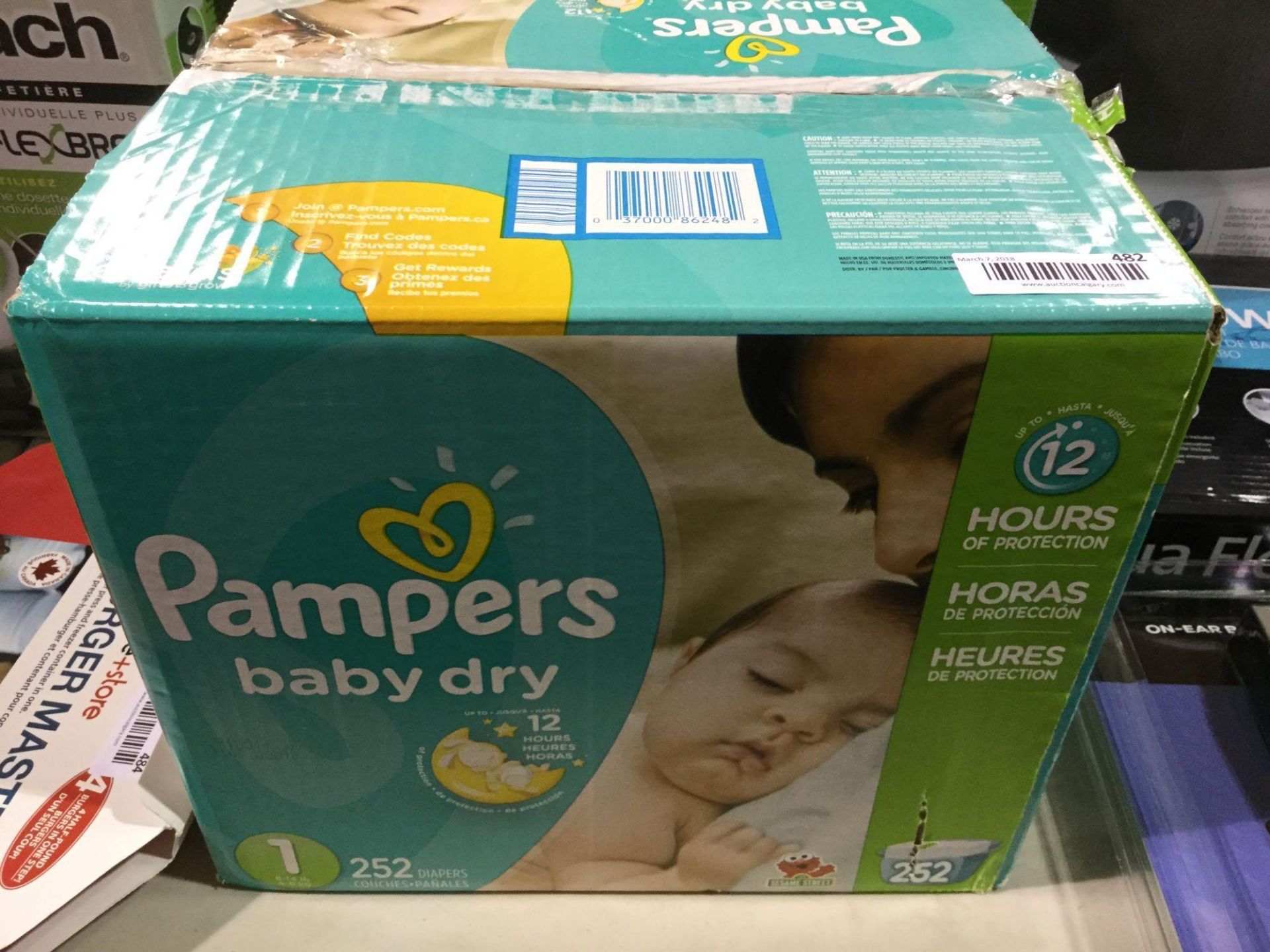 Pampers Baby Dry Diapers Size 1 252 Count