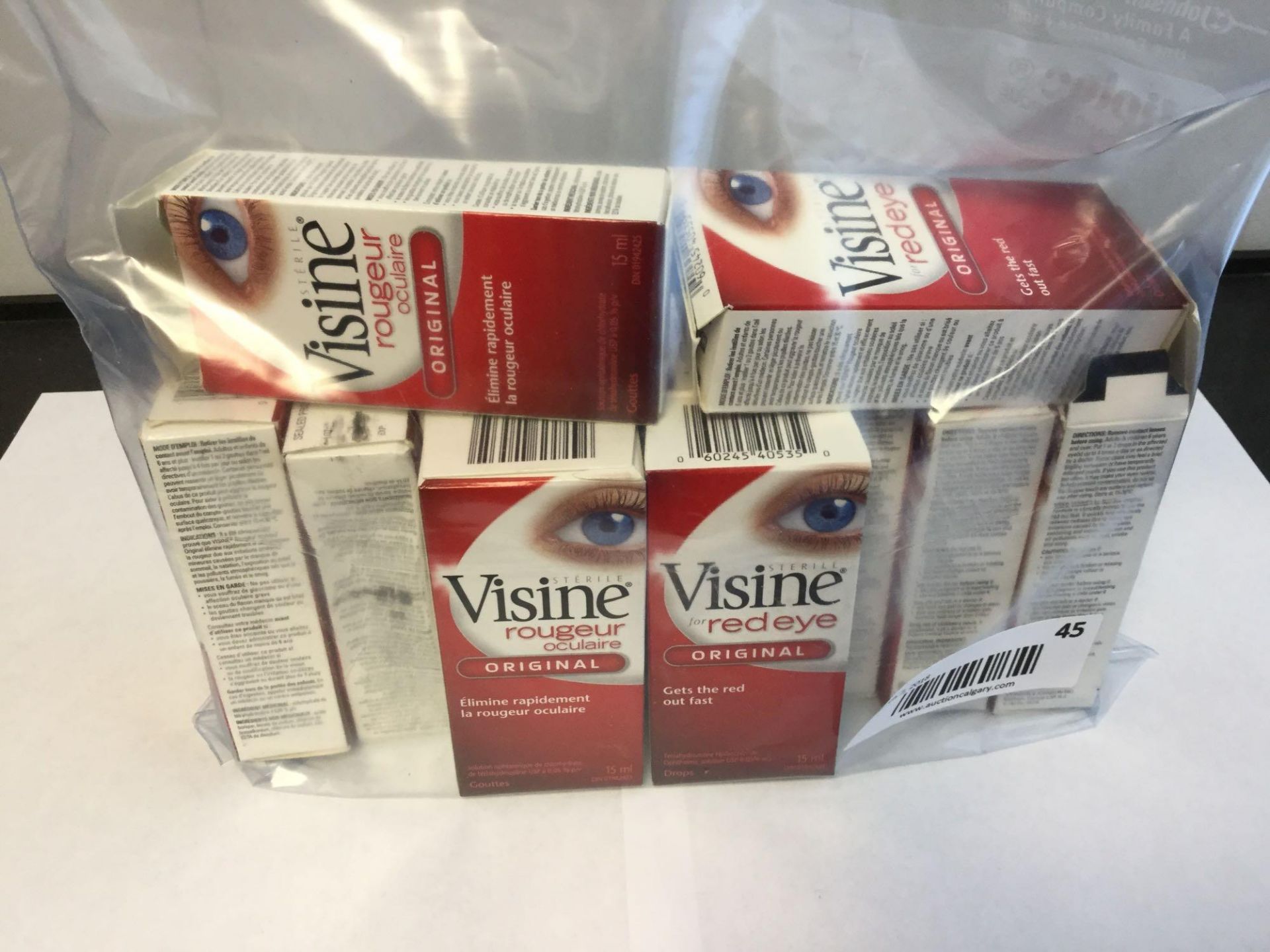 Lot of 12 x 15 mL Visine for Red Eye