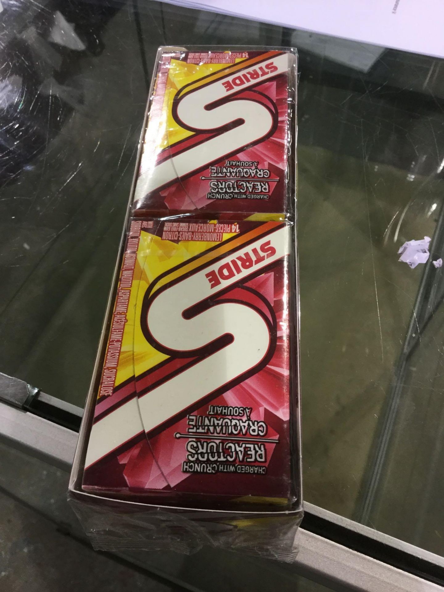 Box of 10 x 14 pieces Stride Sugar-Free Gum - Lemon Berry