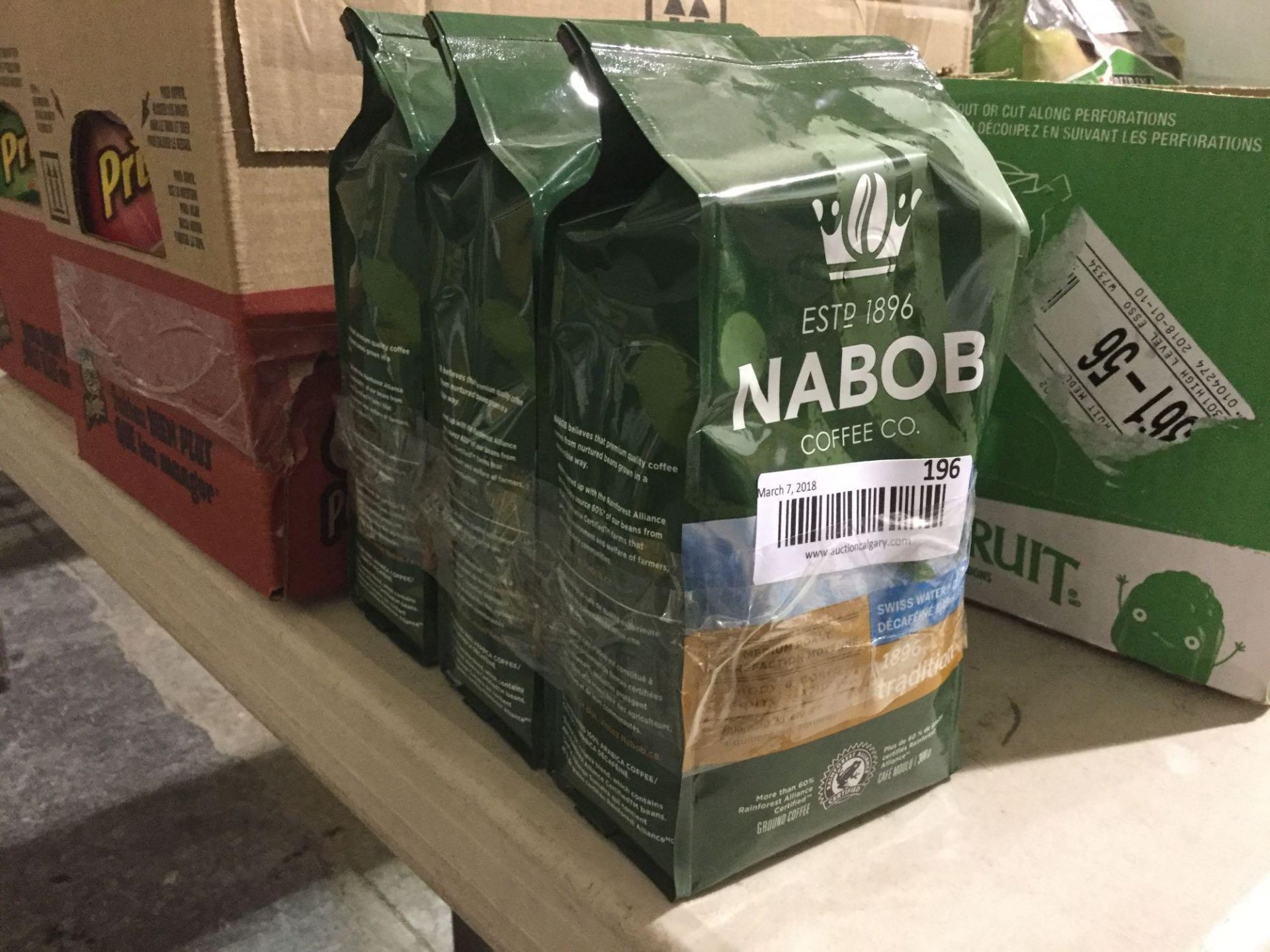 Lot of 3 x 300 g Bags Nabob Coffee - Ground - Traditional