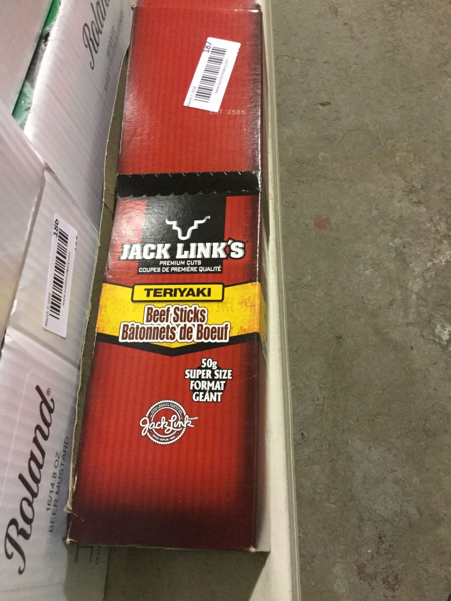Box of 24 x 50 g Jack Link's Teriyaki Beef Sticks