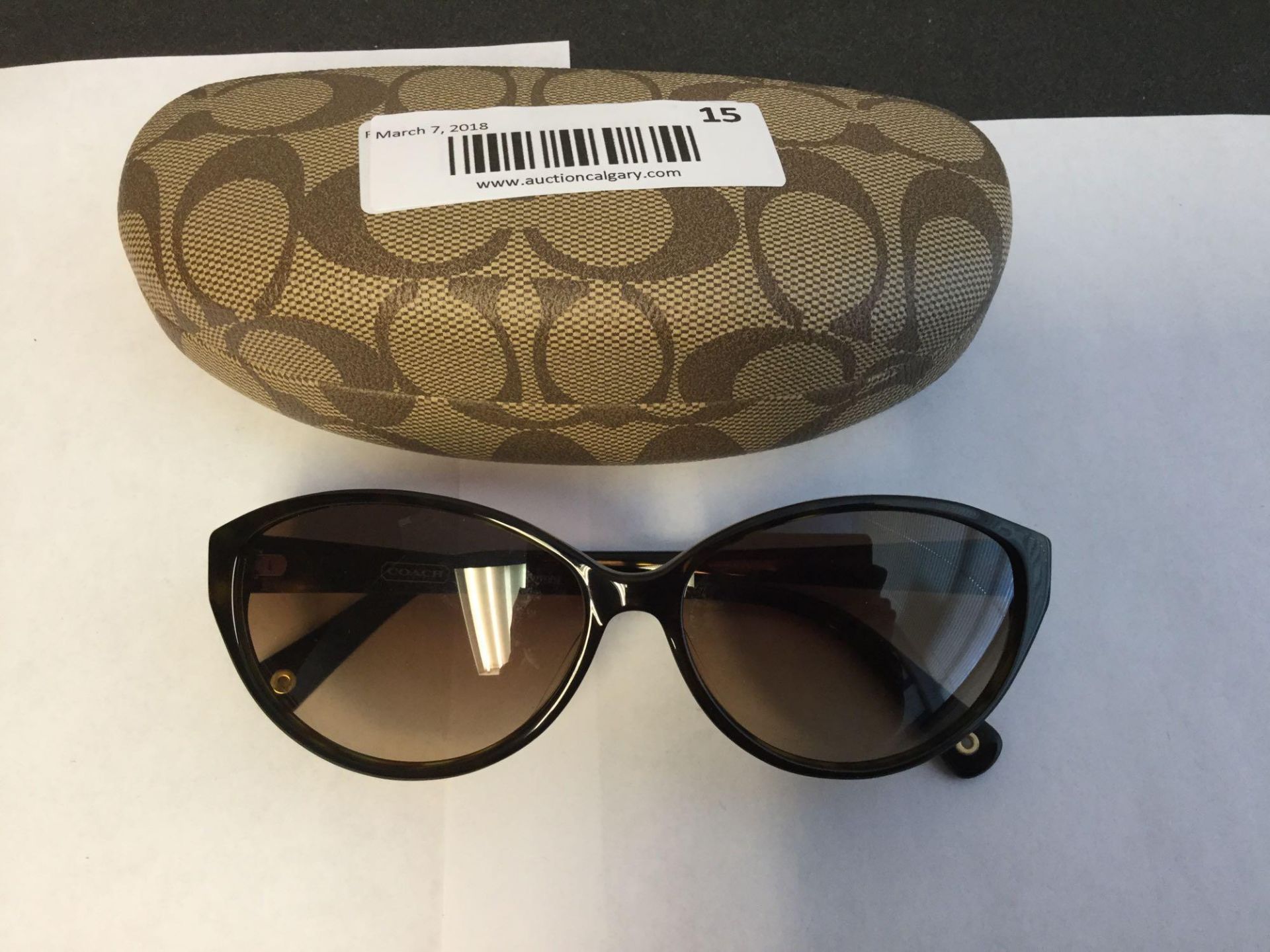 women's Coach Sunglasses with Case - Image 2 of 2