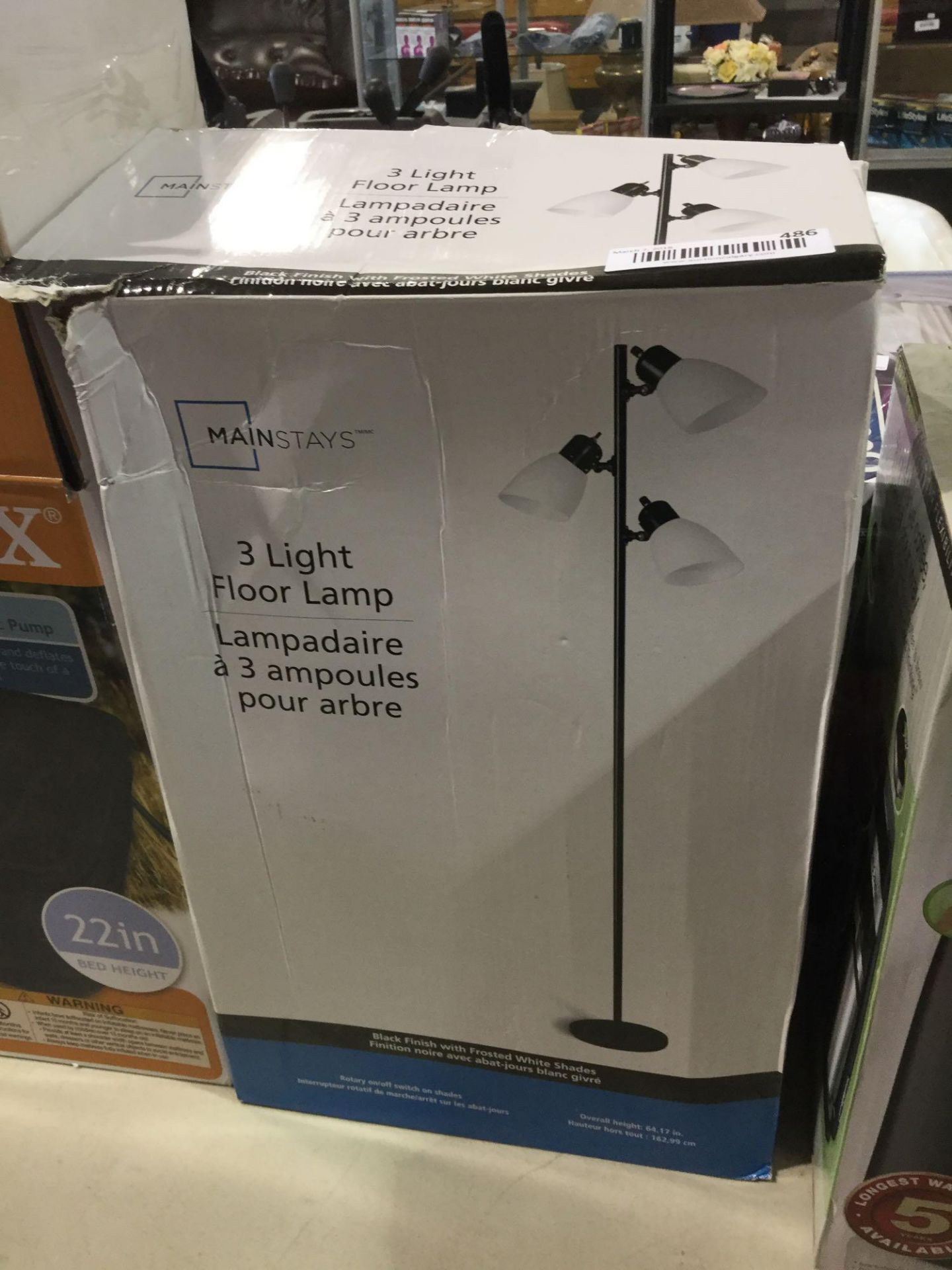 Main Stay 3 Light Floor Lamp