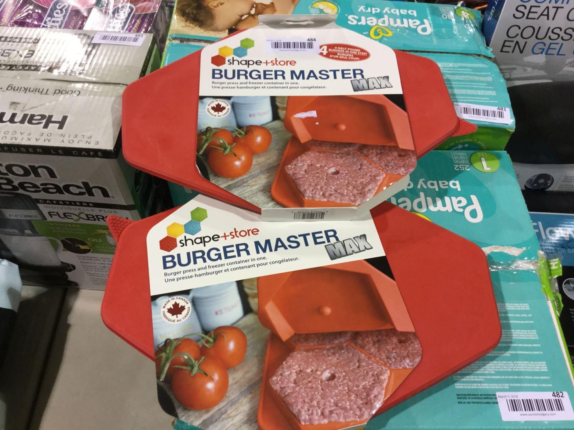 Burger Master Press & Freezer Container 2-Pack
