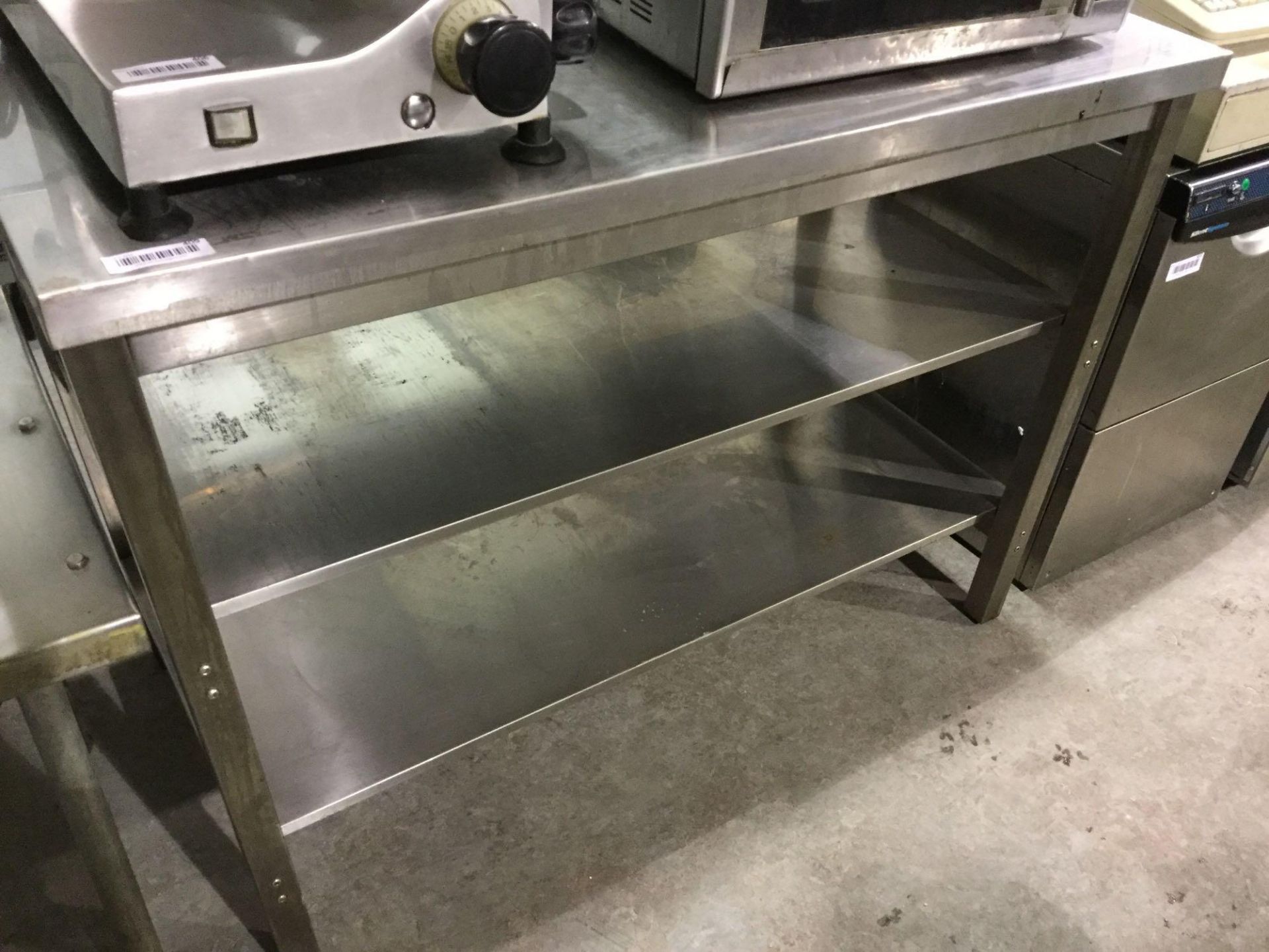 Stainless Steel Work Station with Shelves