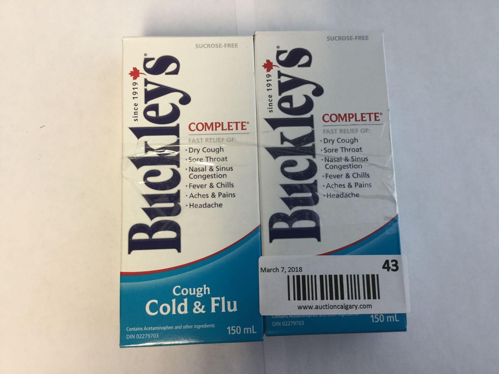 Lot of 2 x 150 mL Buckley's Complete - Syrup