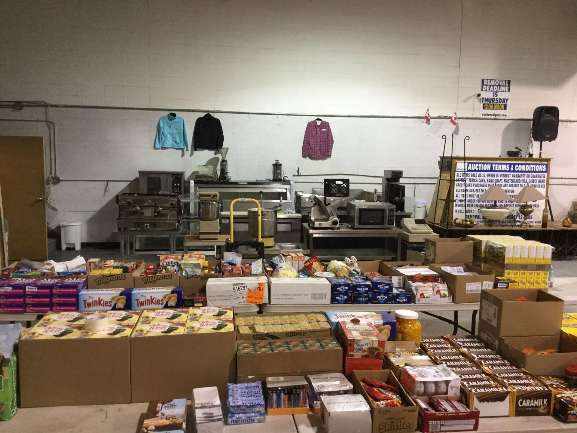 March 7, 2018 Auction - Restaurant Equipment, Groceries, Store Returns, and More