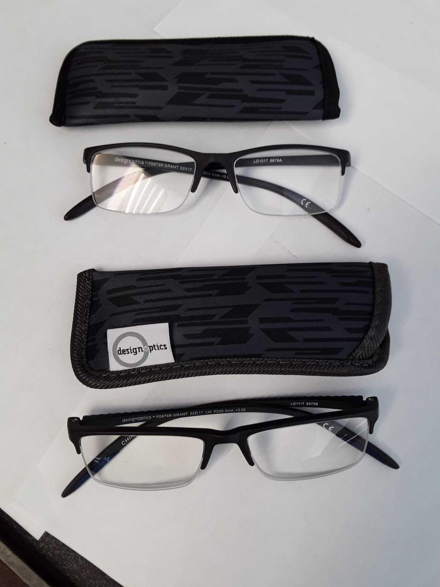 Lot of 2 Designoptics by Foster Grant - Reading Glasses plus 3.00