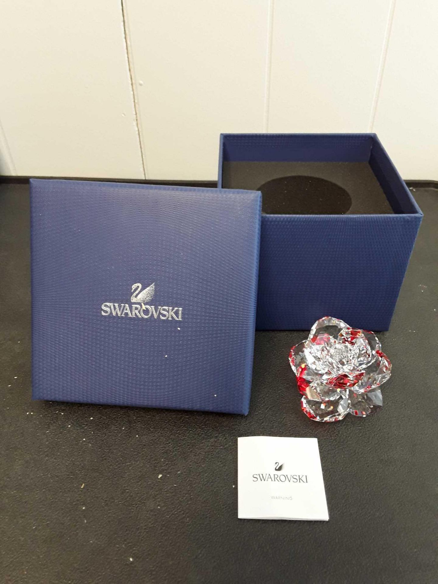 Swarovski Crystal Rose with Box